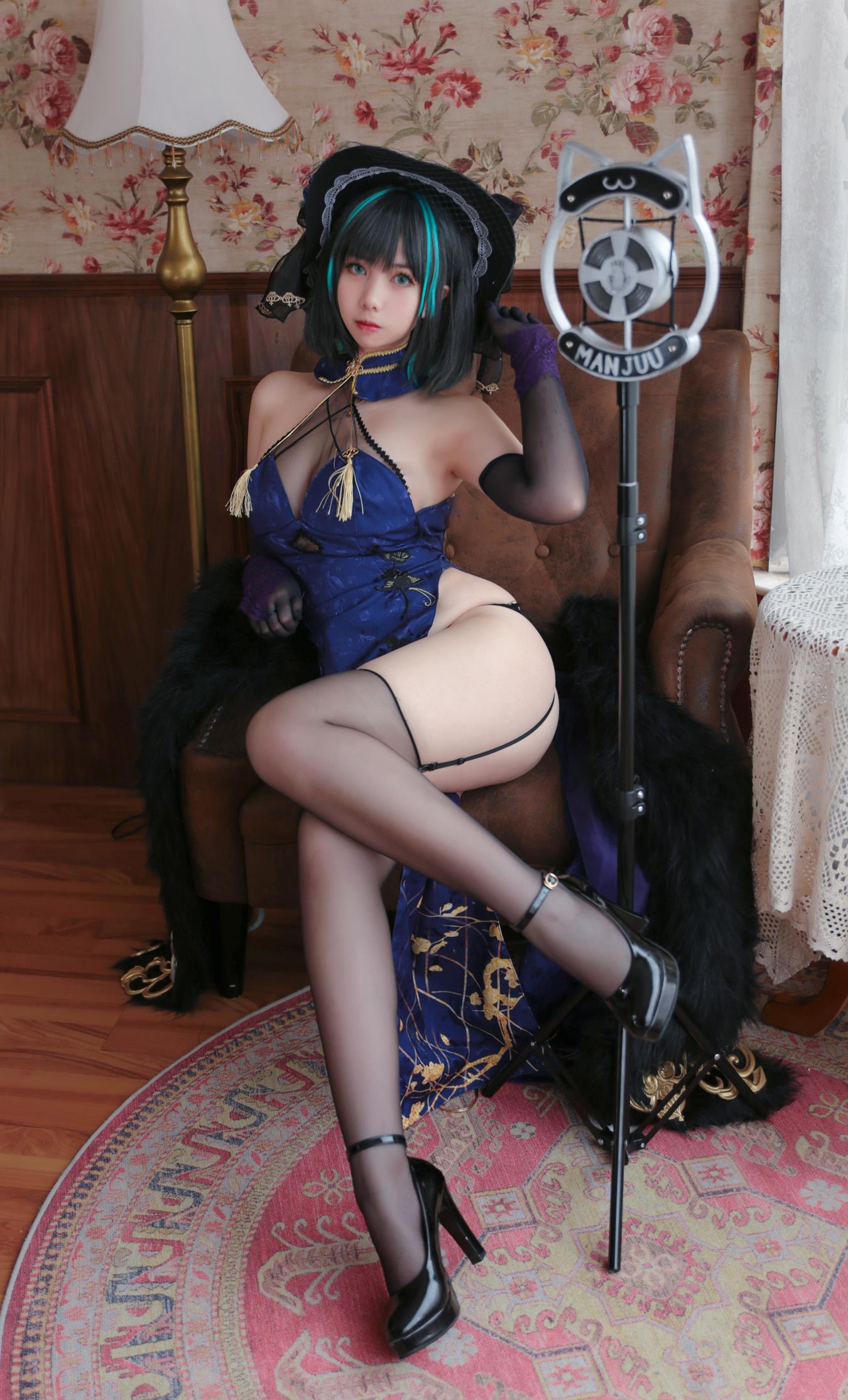 Meroko_魅瞳 - 柴郡旗袍[33P/287MB]