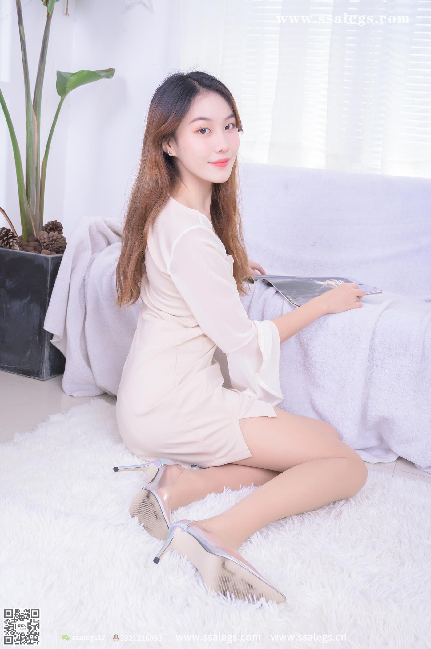 [SSA丝社]超清写真 NO.446 素素 简简单单的穿开裆丝袜(下)[130P/1.16GB]