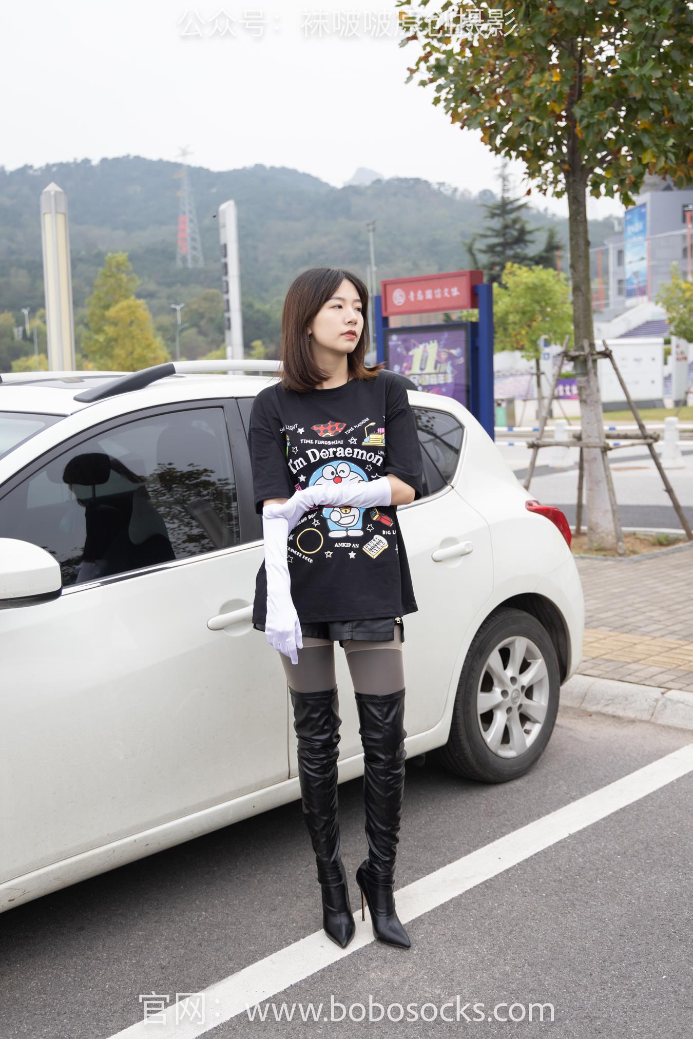 [BoBoSocks袜啵啵]NO.146 小甜豆-高跟长靴、黑色踩脚裤、肉丝[154P/1V/6.19GB]