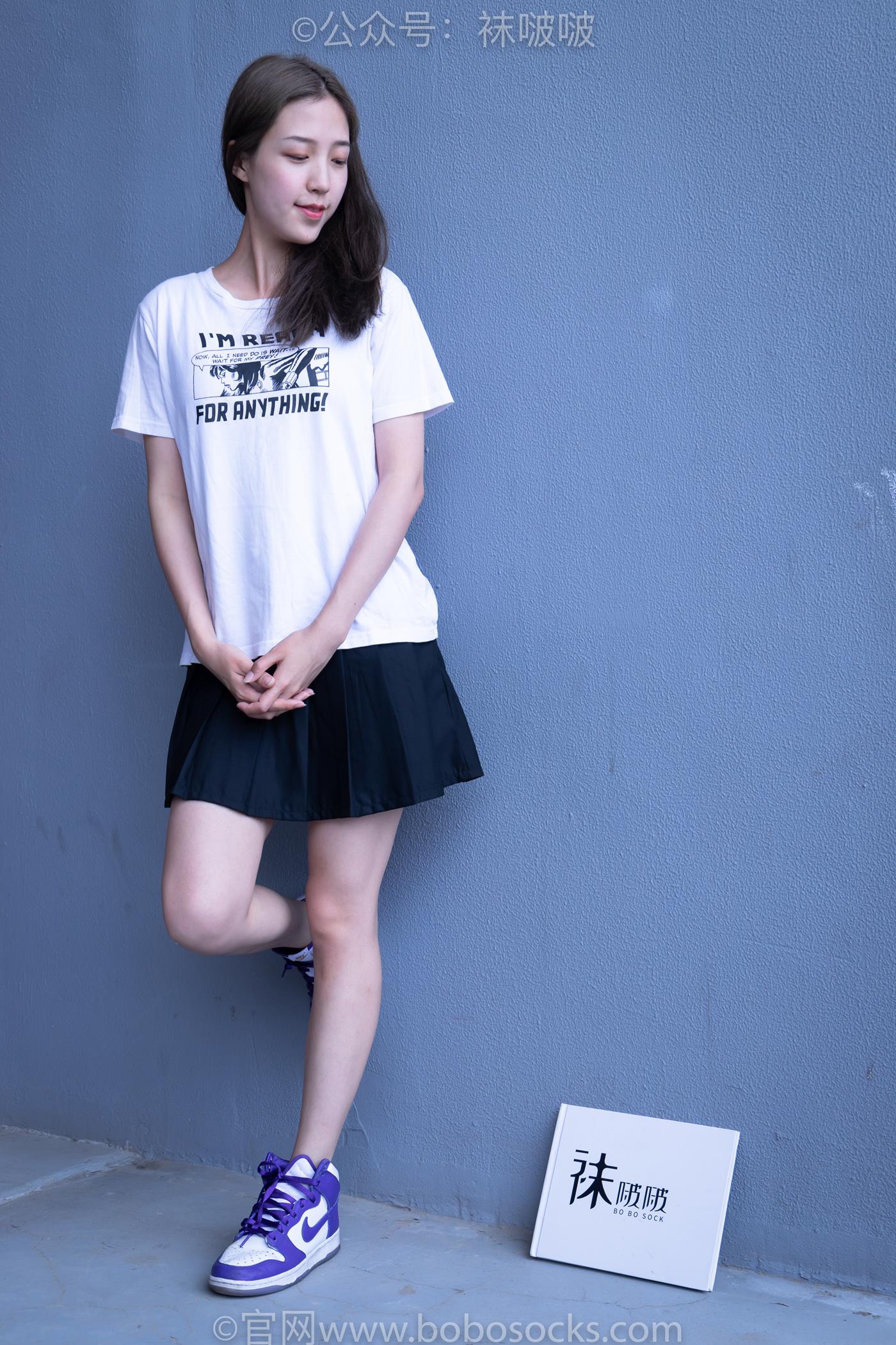 [BoBoSocks袜啵啵]积分限定作品 NO.002 泡芙- AJ、白色棉质船袜、裸足[135P/1.24GB]