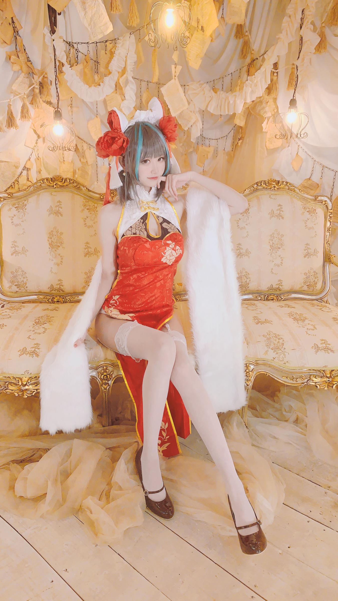 千阳(ちよ) - 柴郡旗袍cos[9P/36MB]