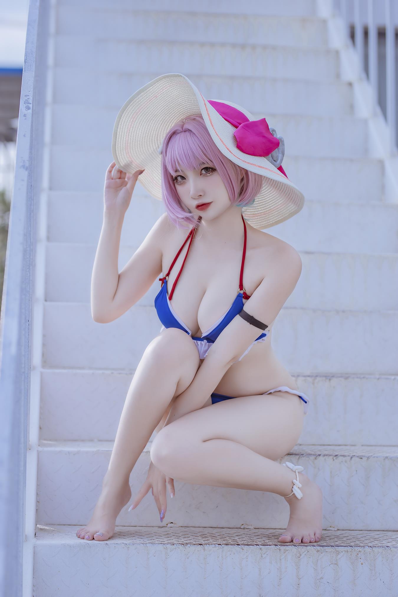 人气Coser二佐Nisa 碧蓝 塔尔图泳装 [23P/130MB]