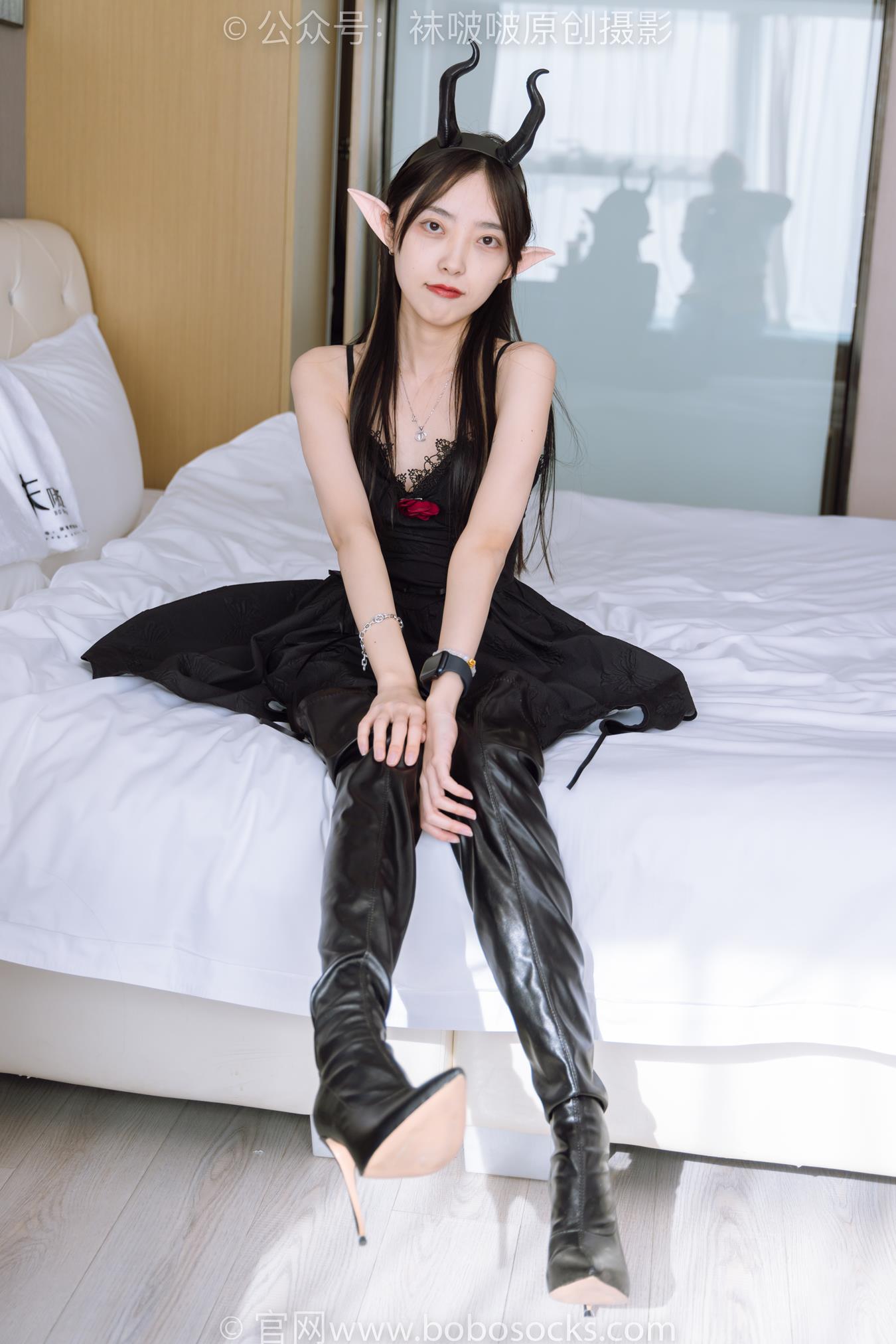 [BoBoSocks袜啵啵]NO.168 稚予-高跟鞋、长靴、油亮黑丝、手撕丝袜剧情[140P/1V/6.04GB]