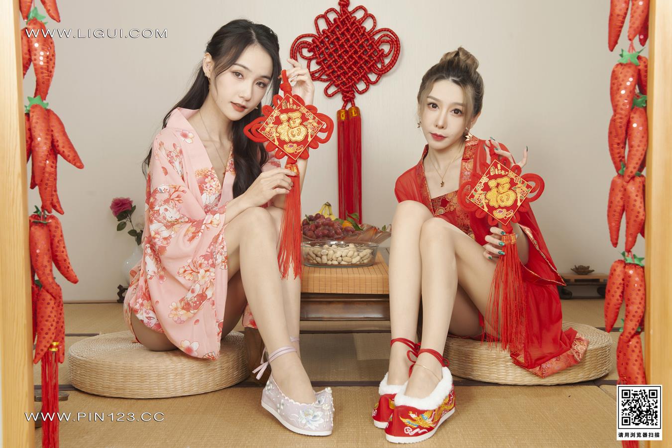 [Ligui丽柜]2023.01.19 花足迎春(上) 兔子＆心心[70+1P/99MB]