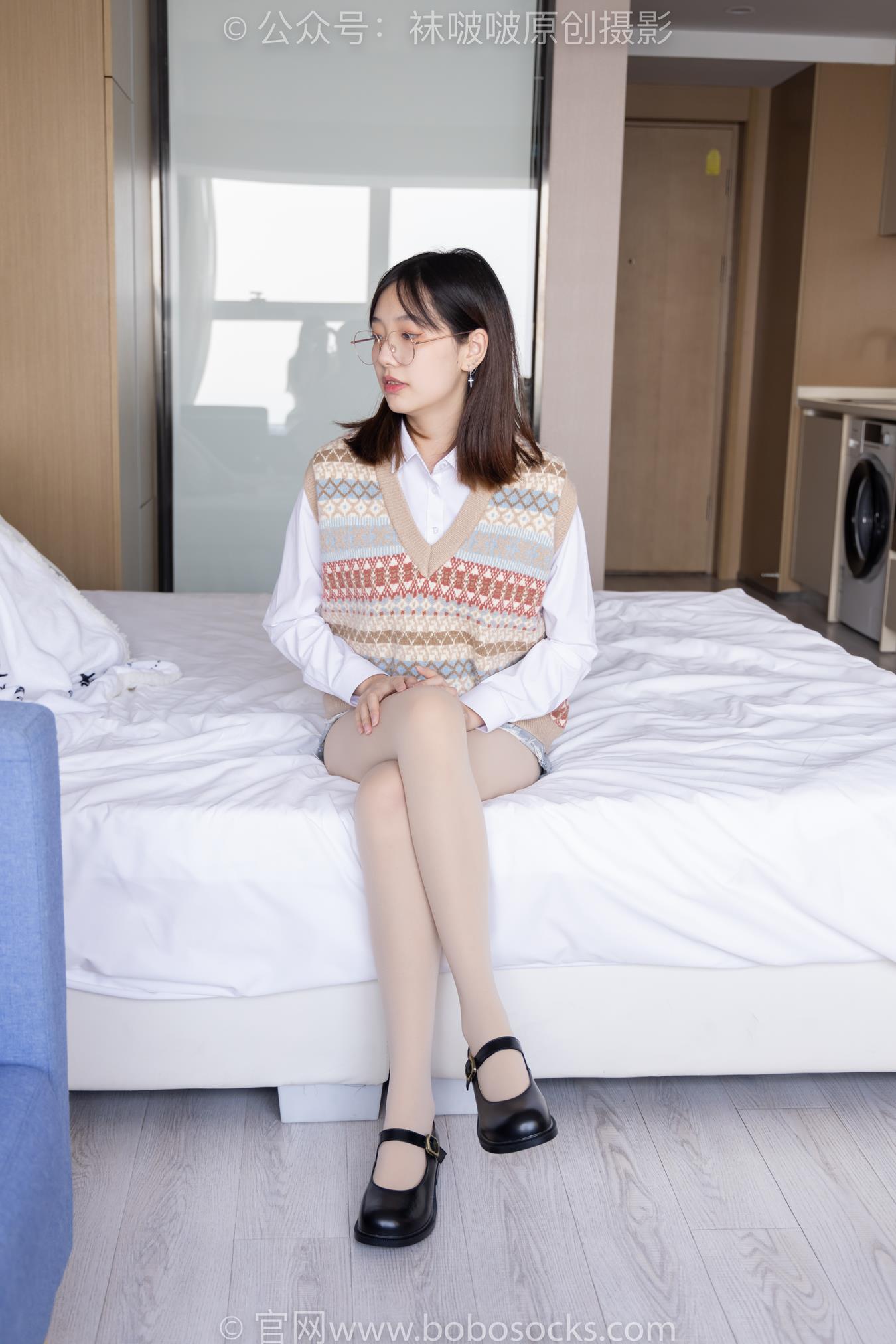 [BoBoSocks袜啵啵]NO.169 小甜豆-黑皮鞋、厚黑丝、厚肉丝[145P/1V/6.16GB]