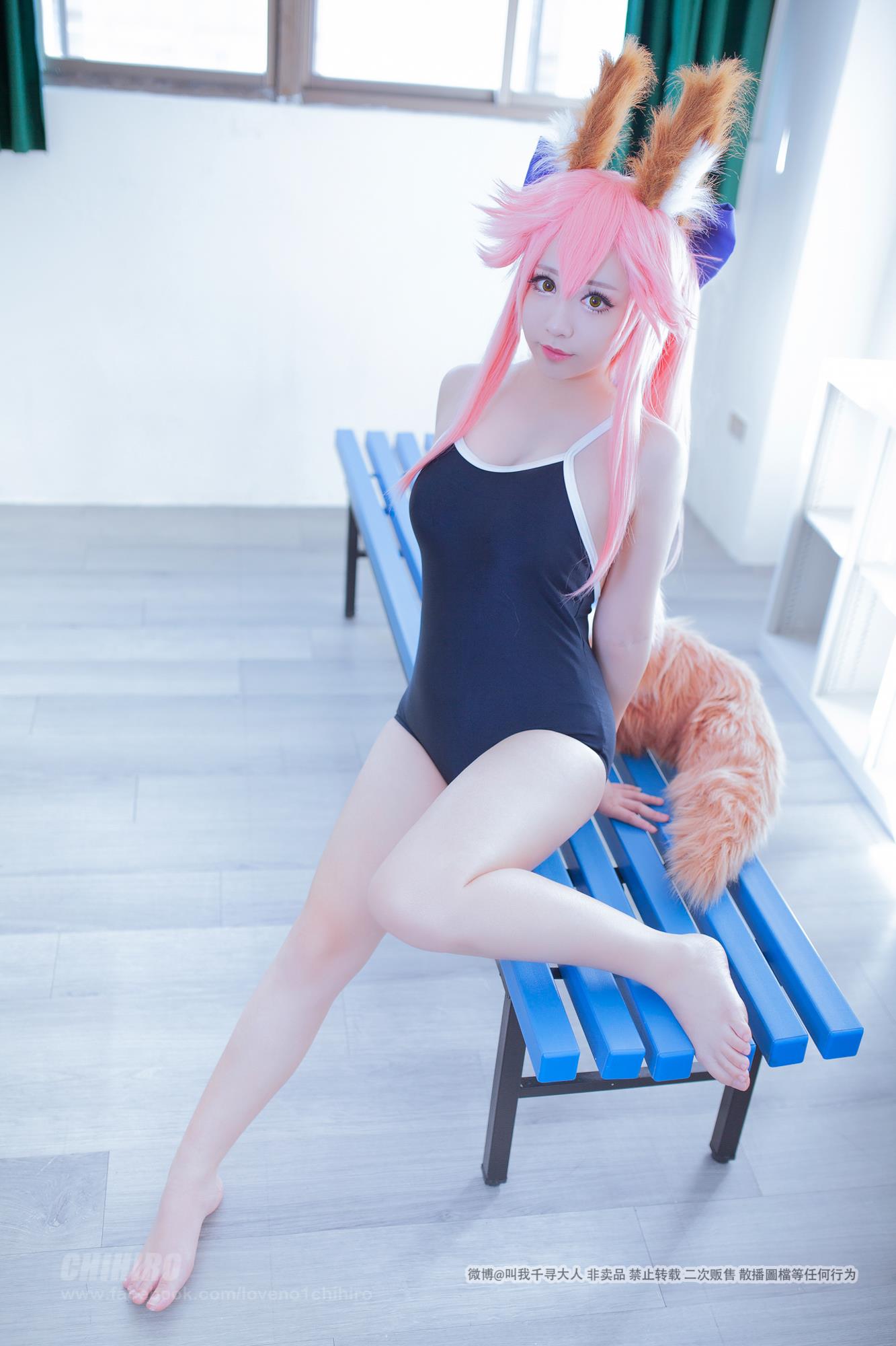 Cos妹子千寻 玉藻前Caster2 [150P/194MB]