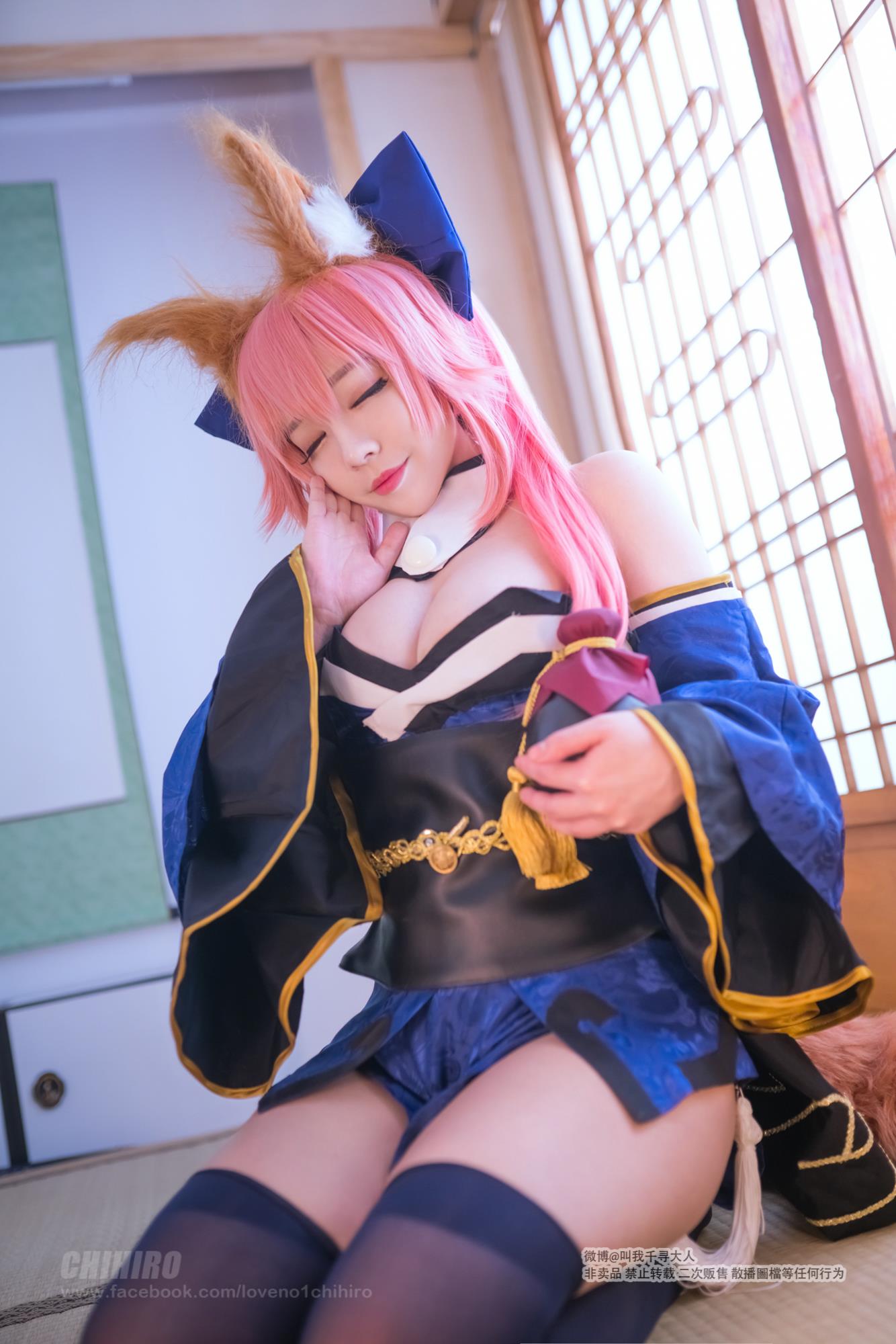 Cos妹子千寻 玉藻前Caster2 [150P/194MB]