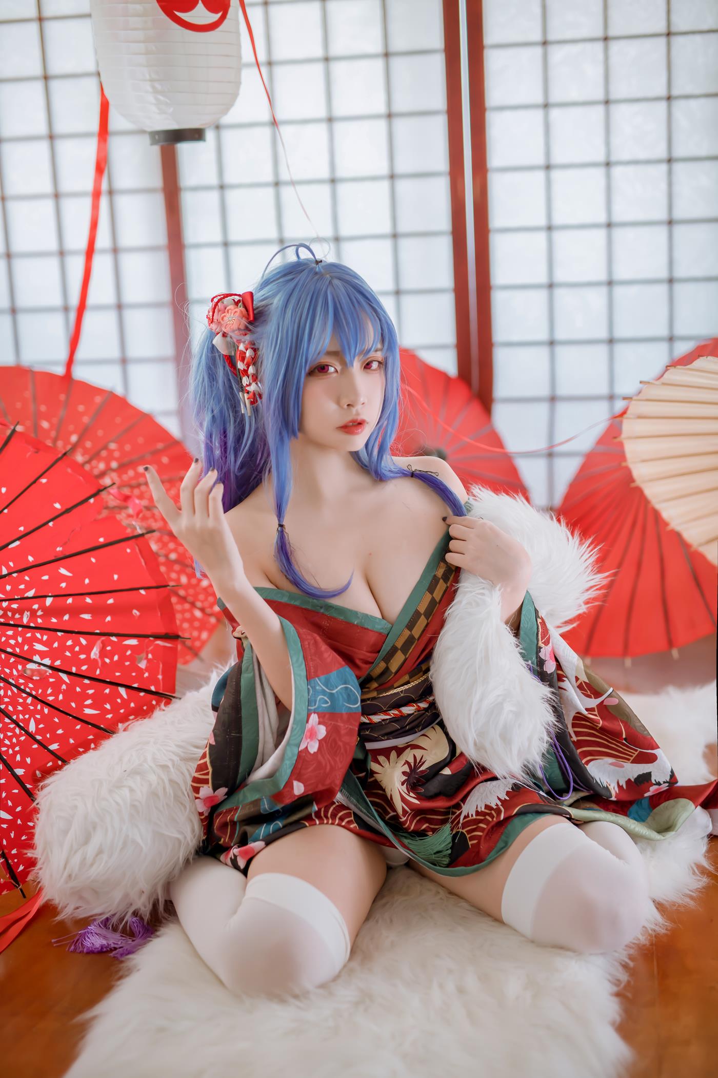 二佐Nisa  - 碧蓝 圣路易斯和服[22P/440MB]