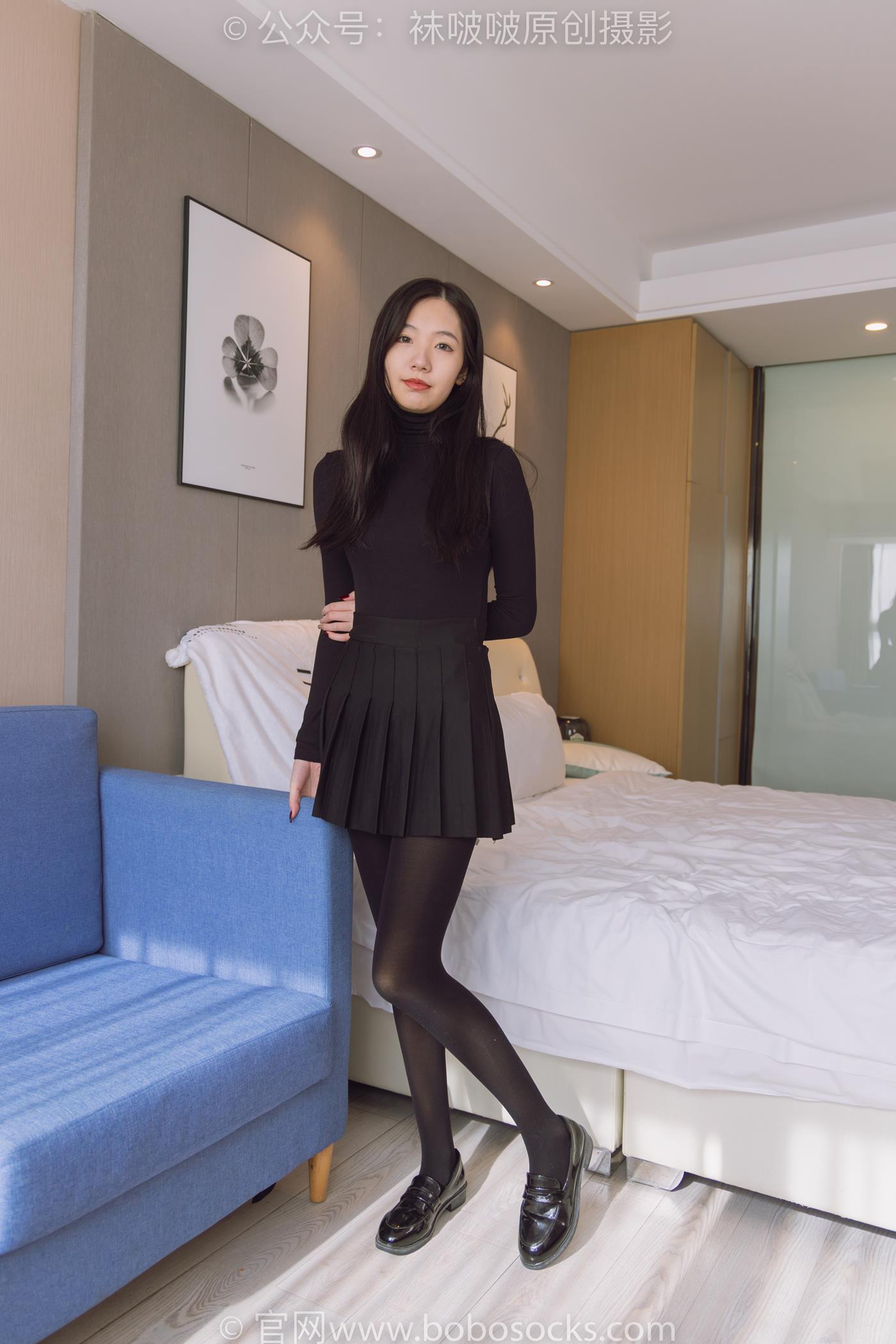 [BoBoSocks袜啵啵]NO.184 小甜豆-黑皮鞋、厚黑丝[140P/1V/5.66GB]