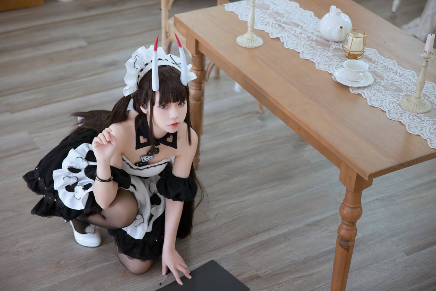 动漫博主G44不会受伤 碧蓝航线 能代女仆 [20P/168MB]