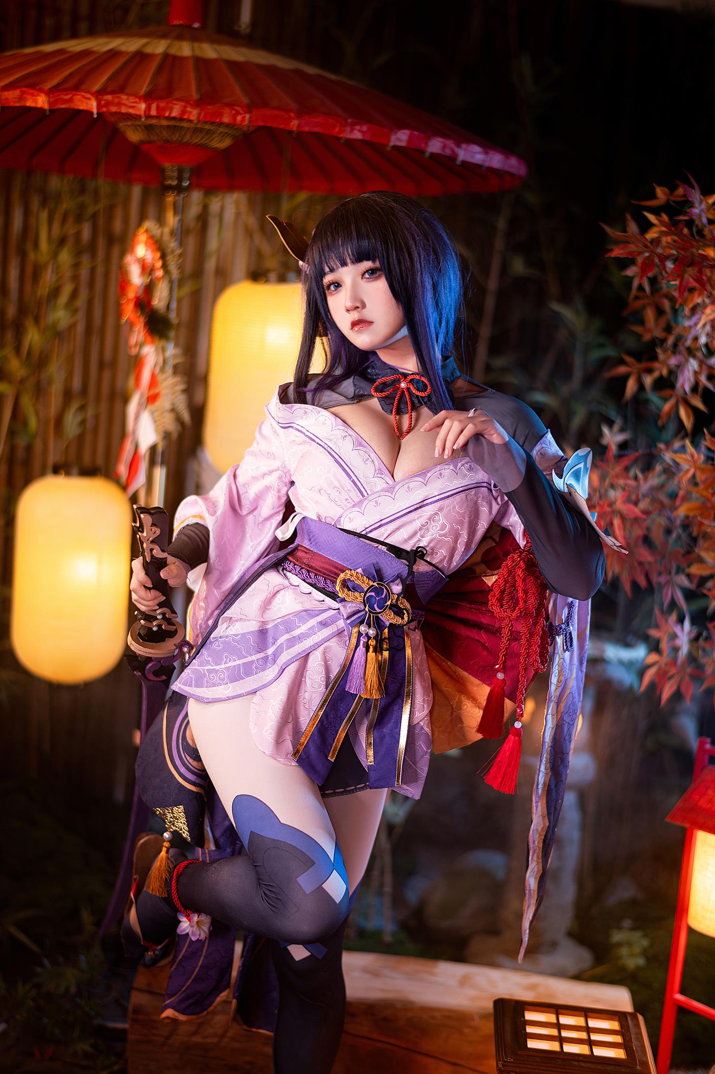 伊喵君&#038;景三  八重&#038;雷神 双倍快乐 [57P/1V/1.29GB]