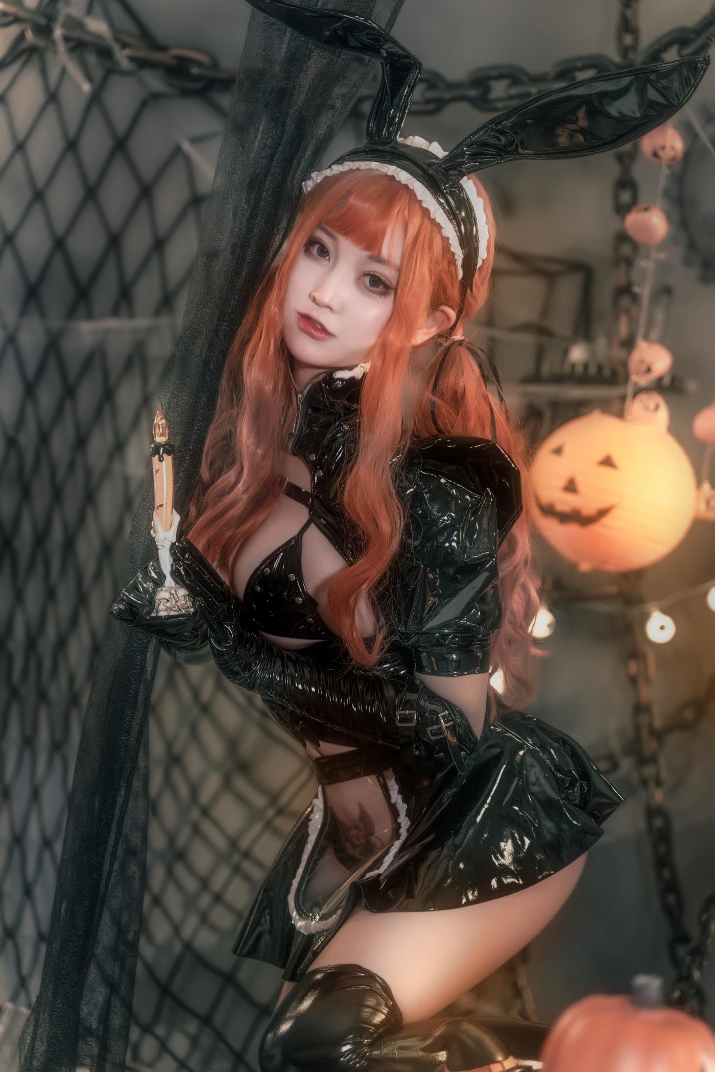 奇行家狗崽(棕桠阿狗崽) - 漆皮兔女仆[33P/474MB]