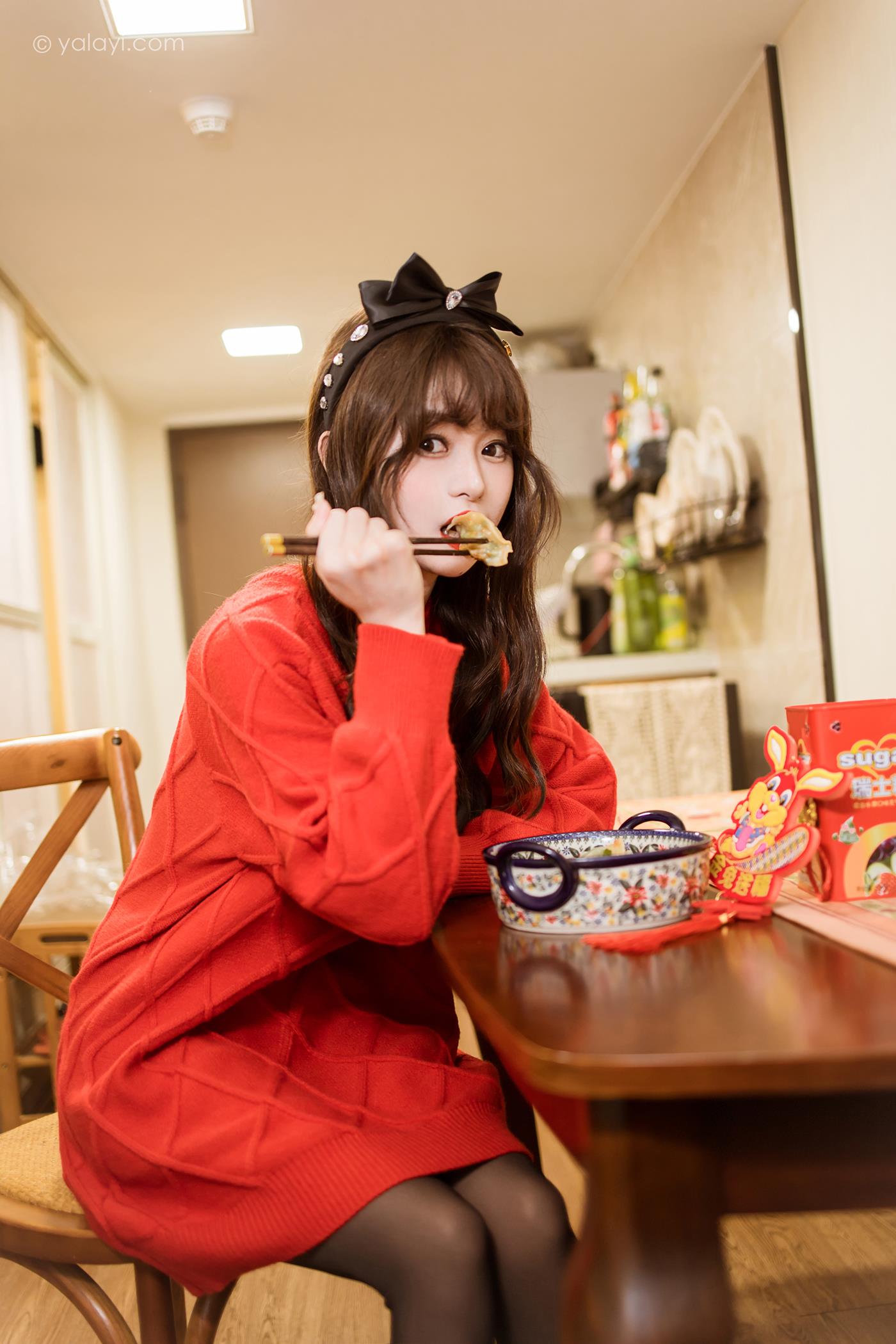[YALAYI雅拉伊]2023.01.19 NO.1000 穿上你送的红毛衣 小亭[45+1P/532MB]