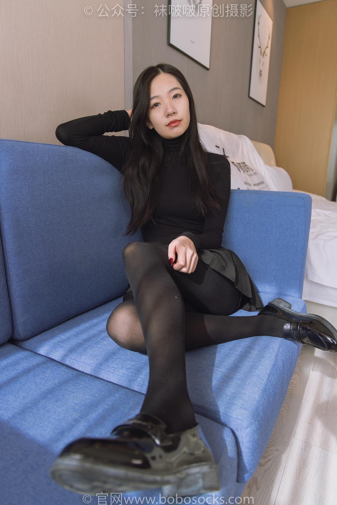 [BoBoSocks袜啵啵]NO.184 小甜豆-黑皮鞋、厚黑丝[140P/1V/5.66GB]