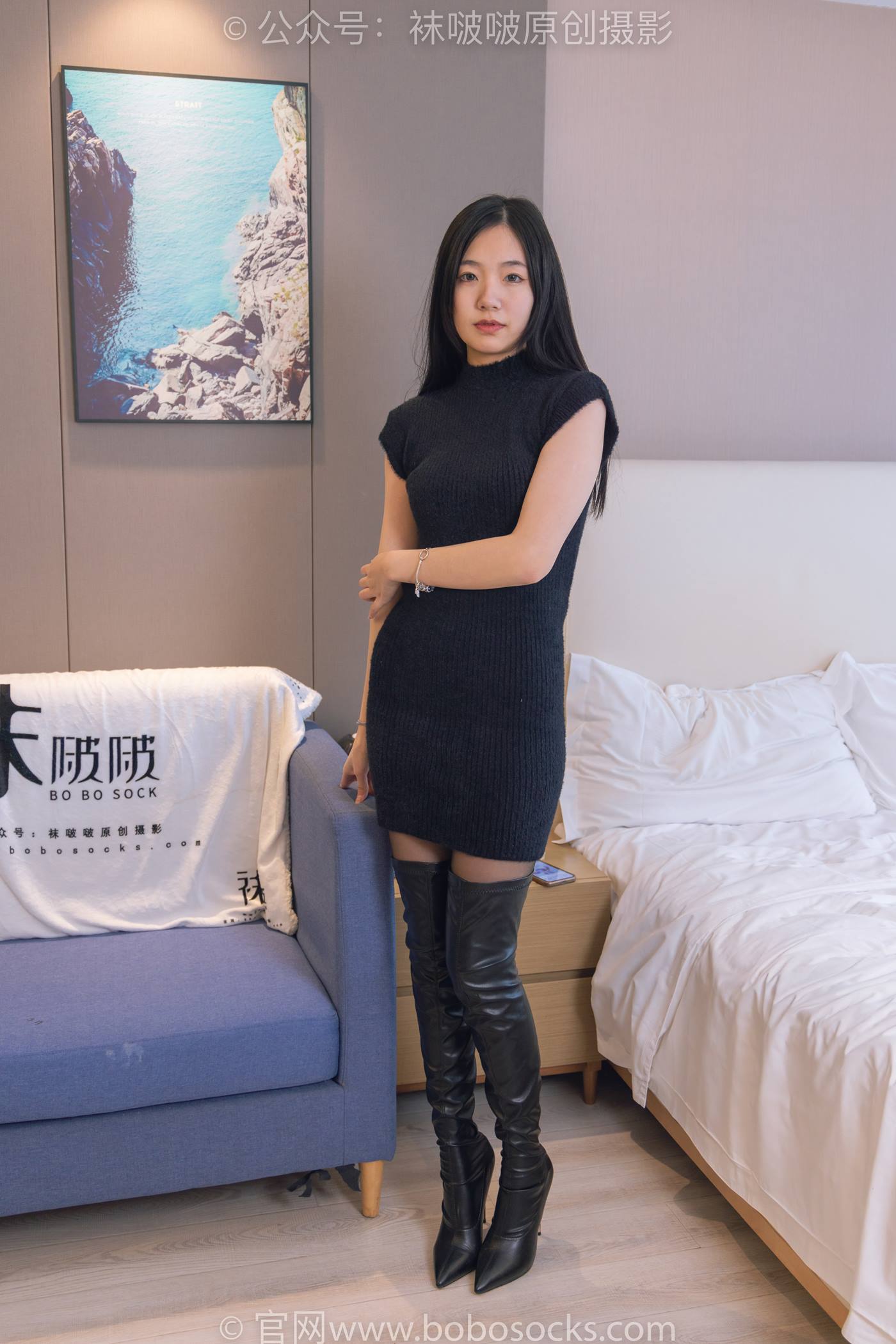 [BoBoSocks袜啵啵]NO.194 小甜豆-高跟长靴、凉鞋、黑丝、裸足[140P/1V/6.38GB]