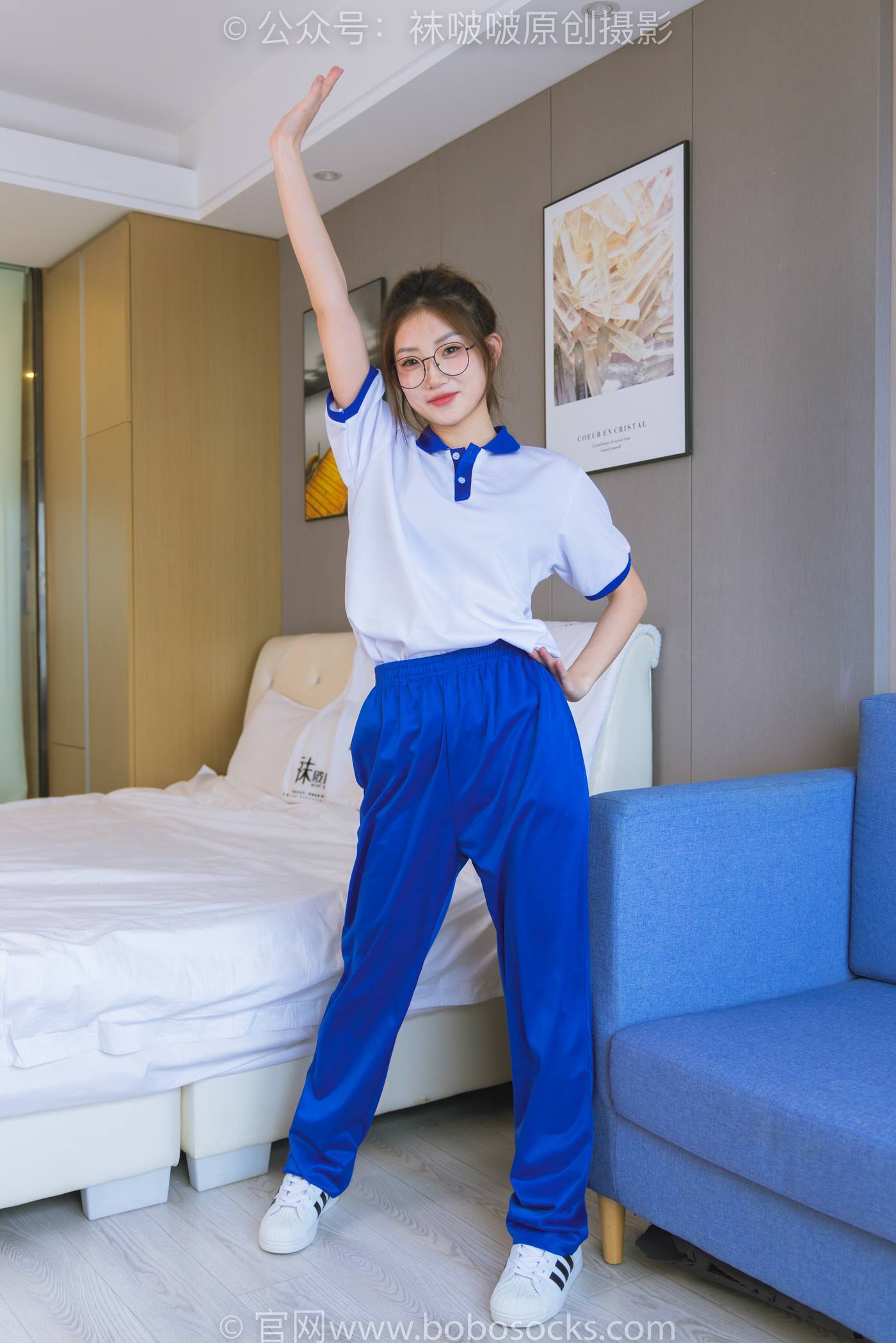 [BoBoSocks袜啵啵]NO.193 小沫-贝壳头板鞋、白棉袜、肉丝、校服裤里丝[140P/1V/6.07GB]