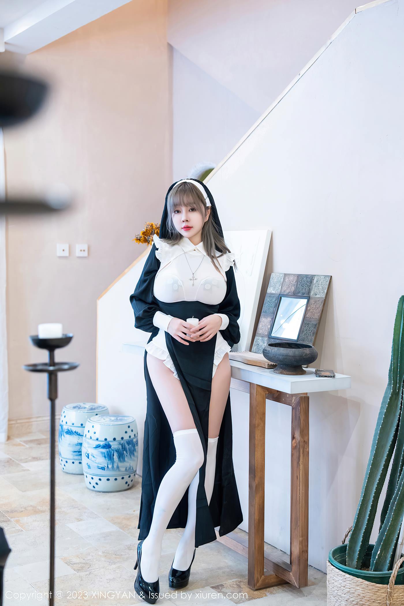 [XINGYAN星颜社] 2023.03.24 VOL.187 王雨纯 修女服美臀[76P/715MB]