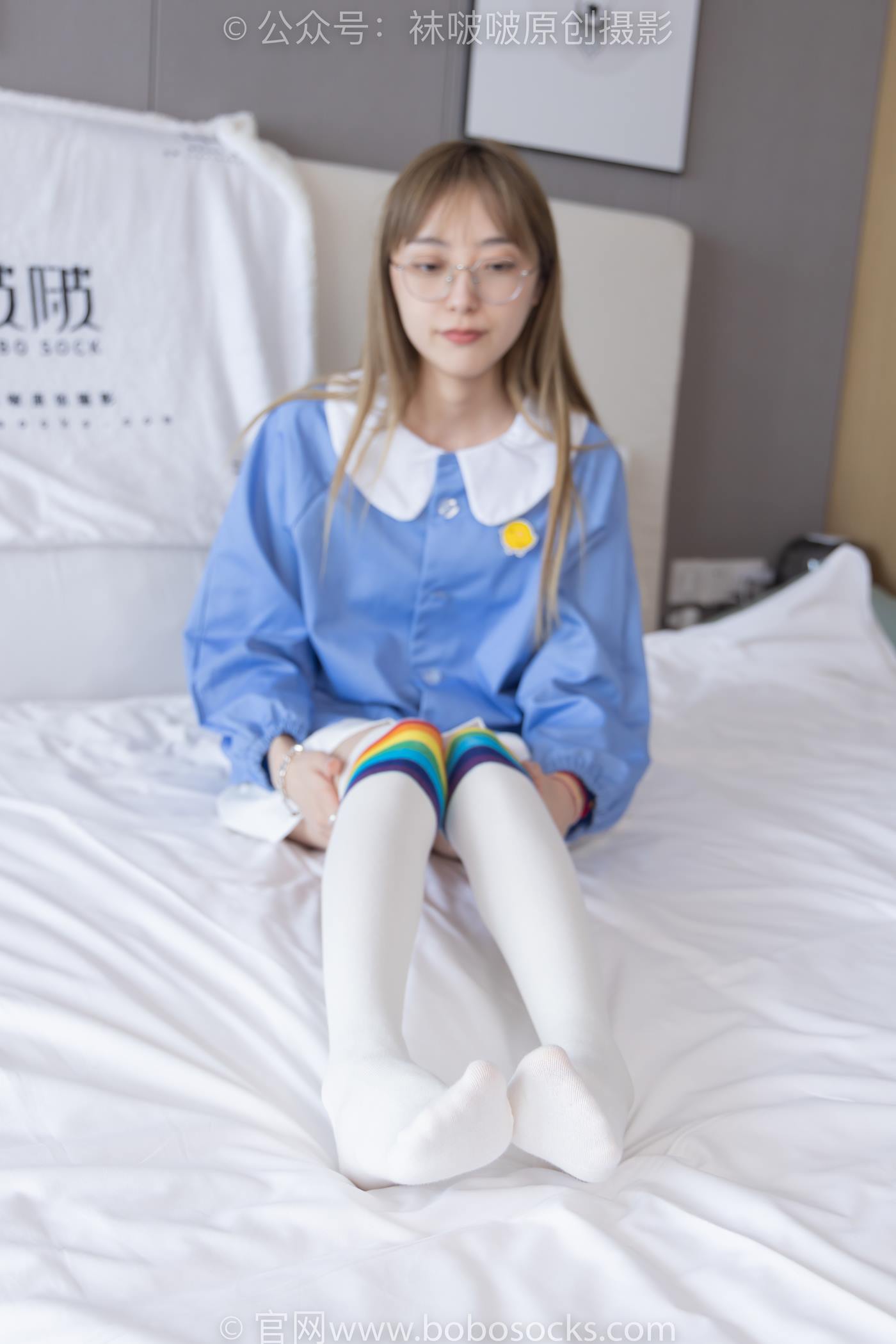 [BoBoSocks袜啵啵]NO.229 稚予-板鞋、皮鞋、两双大腿袜[155P/1V/5.90GB]