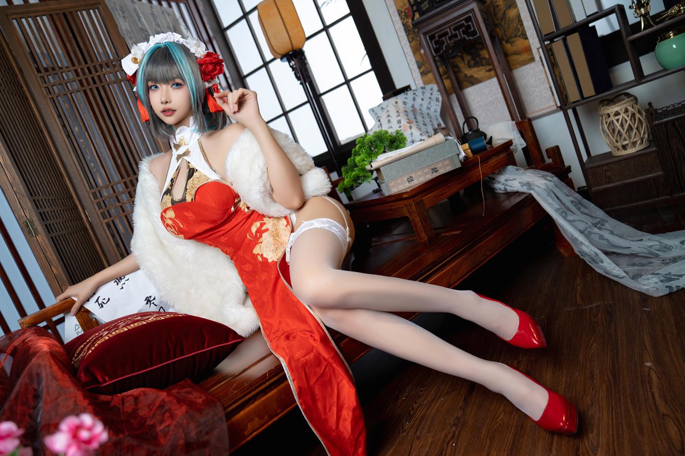 Momoko葵葵 - 柴郡旗袍[29P/197MB]