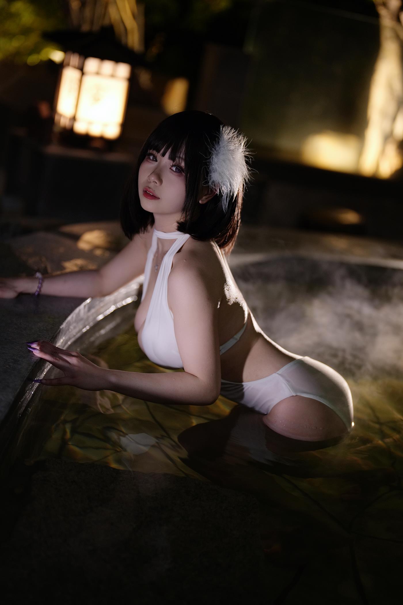 动漫博主@末夜787 夏日白色泳装[23P/744MB]