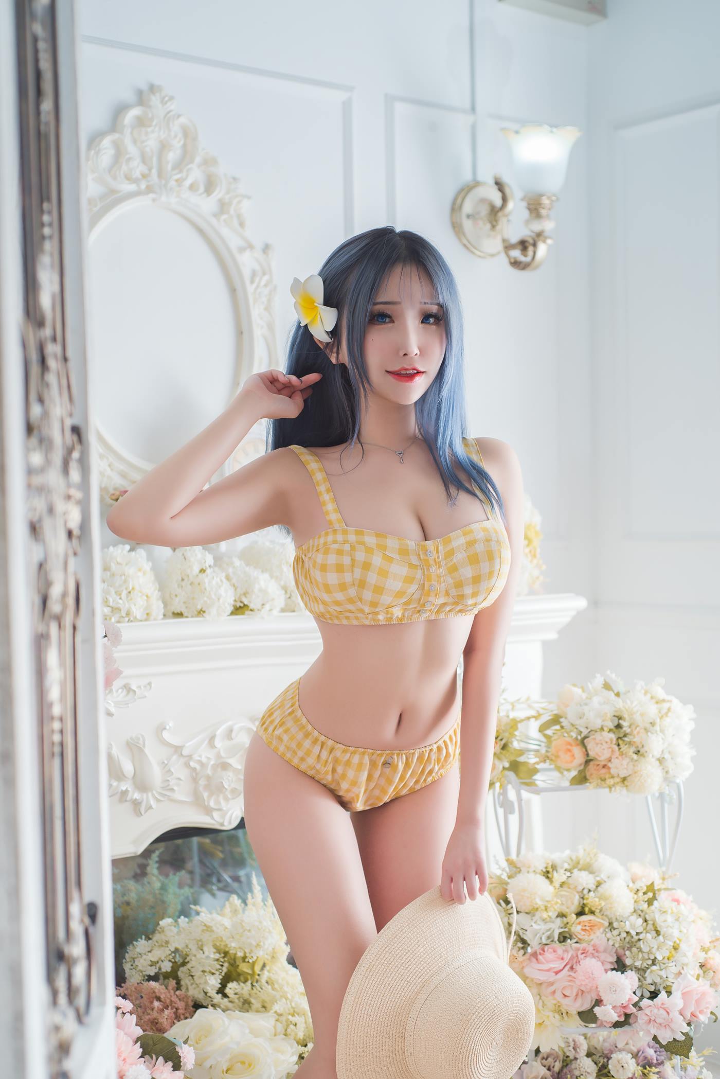 花リリ(Plant Lily) - Yellow September 黄白格子[16P/81MB]