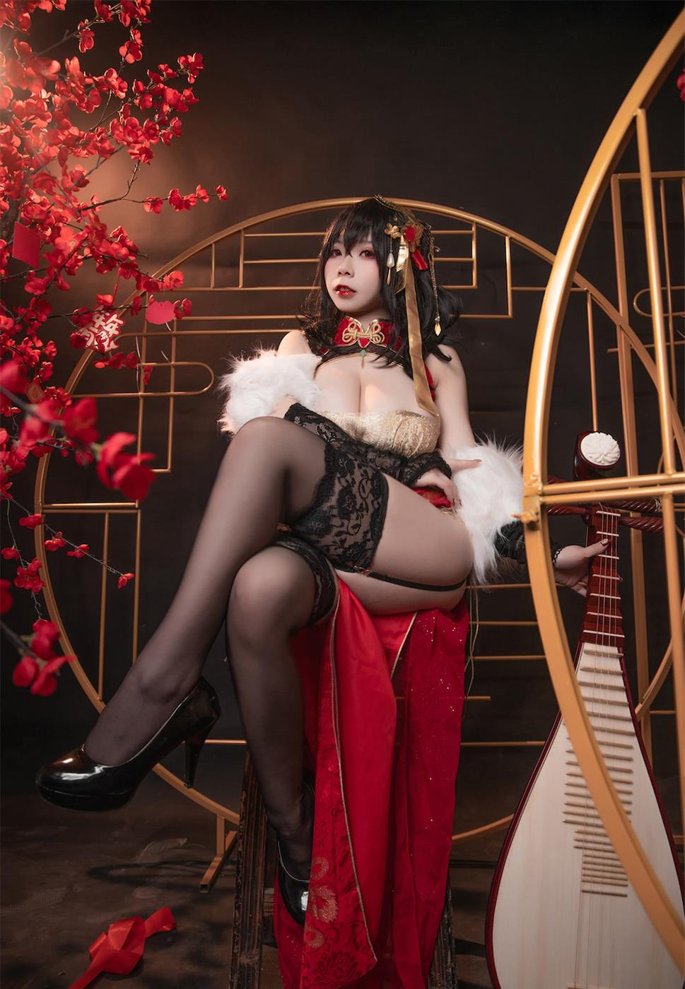 自闭颜球球(无颜小天使wy) - 碧蓝航线 大凤红旗袍[58P/322MB]