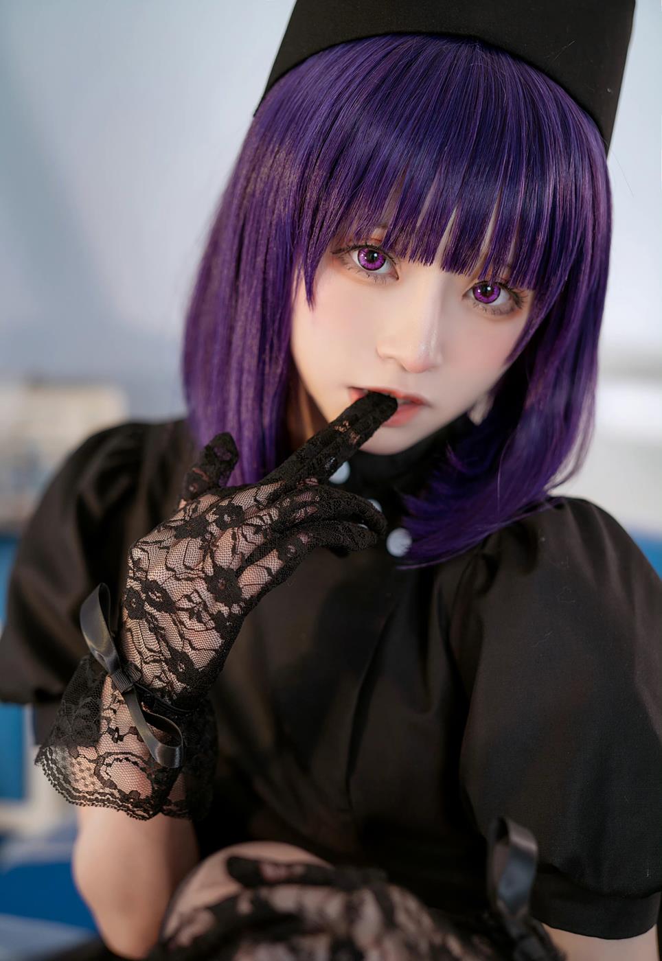 绮太郎Kitaro - 喜多川海梦 黑色护士 制服黑丝演绎[14P/102MB]