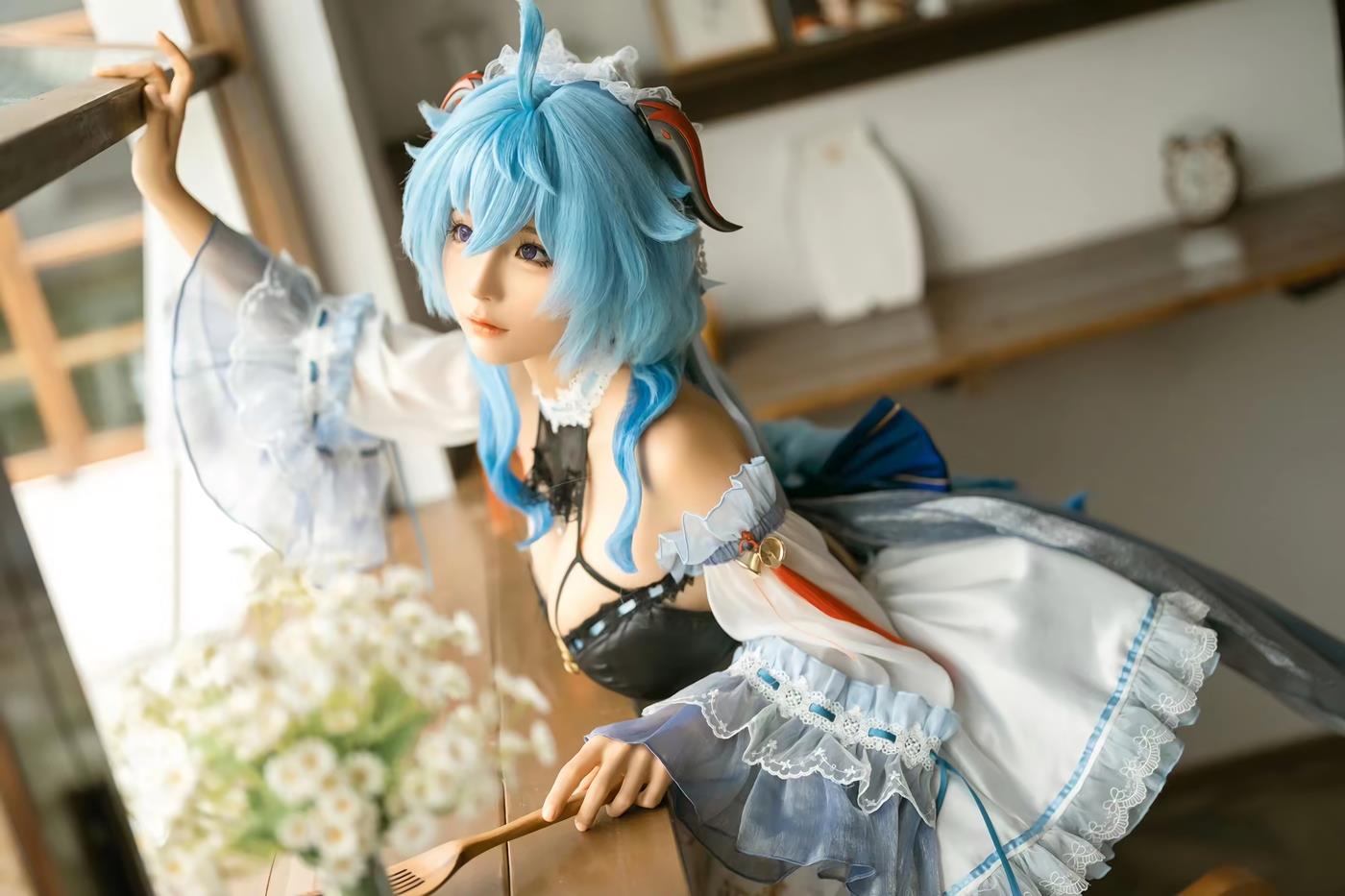 蠢沫沫 - 甘雨女仆[14P/158MB]