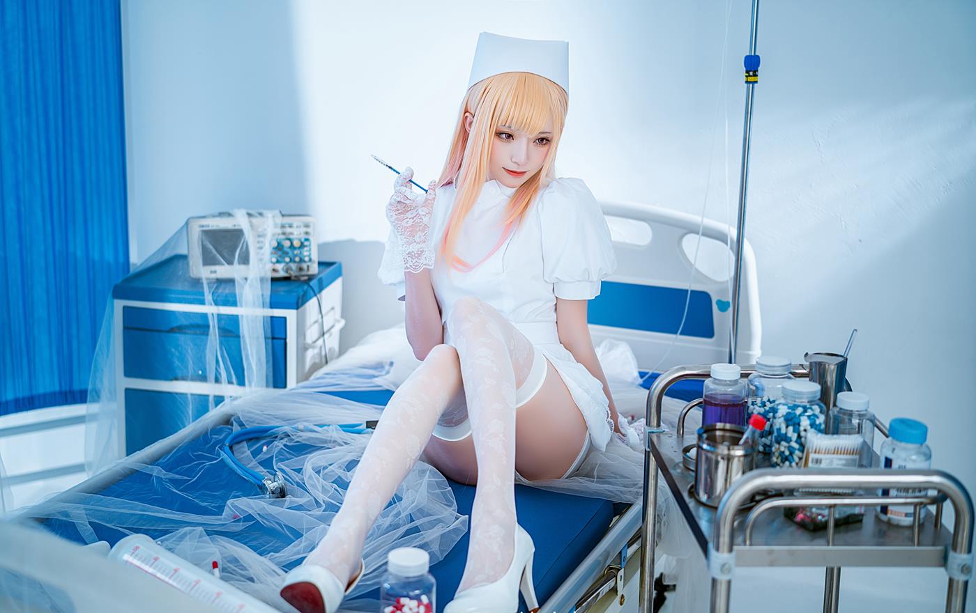 绮太郎Kitaro - 喜多川海梦 白色护士[15P/101MB]