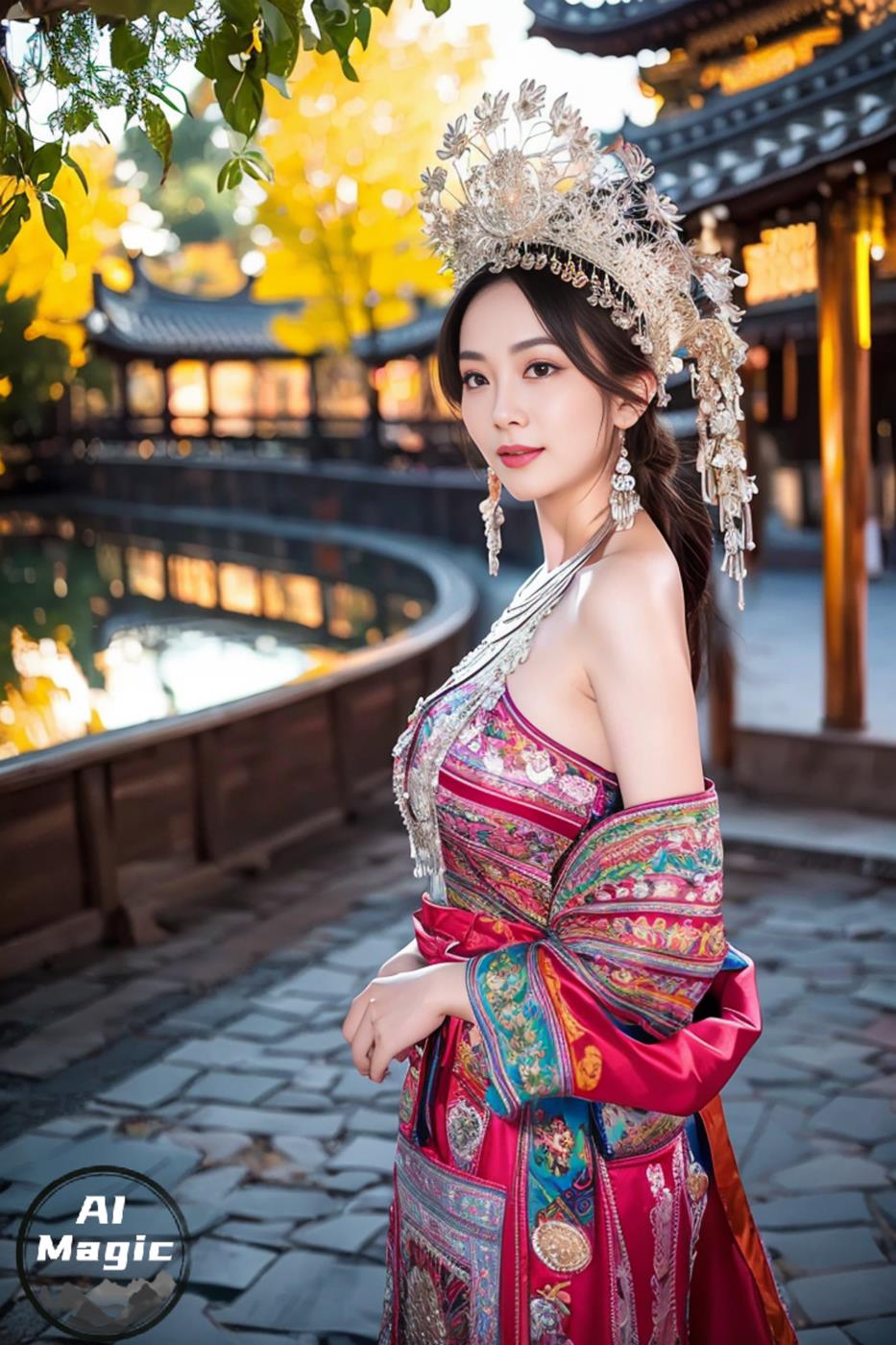 [AI绘画] 036 民族装的漂亮魔法秀[65P/504MB]