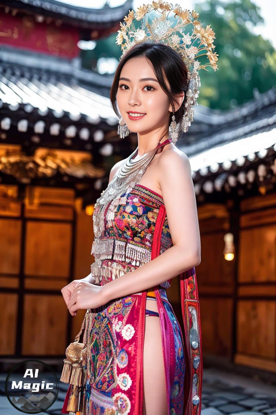 [AI绘画] 036 民族装的漂亮魔法秀[65P/504MB]