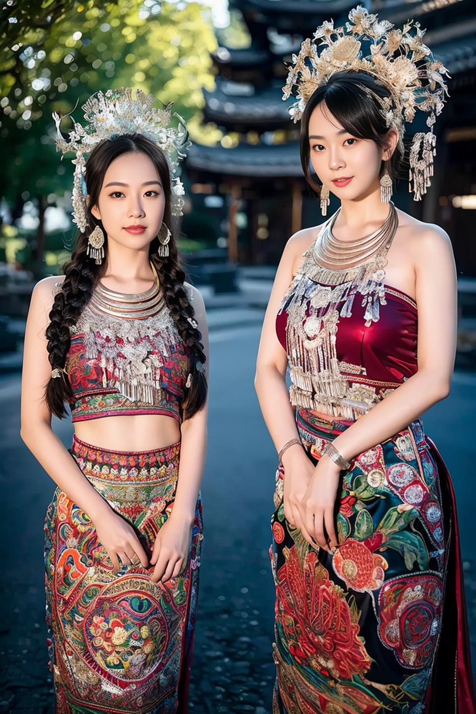 [AI绘画] 036 民族装的漂亮魔法秀[65P/504MB]