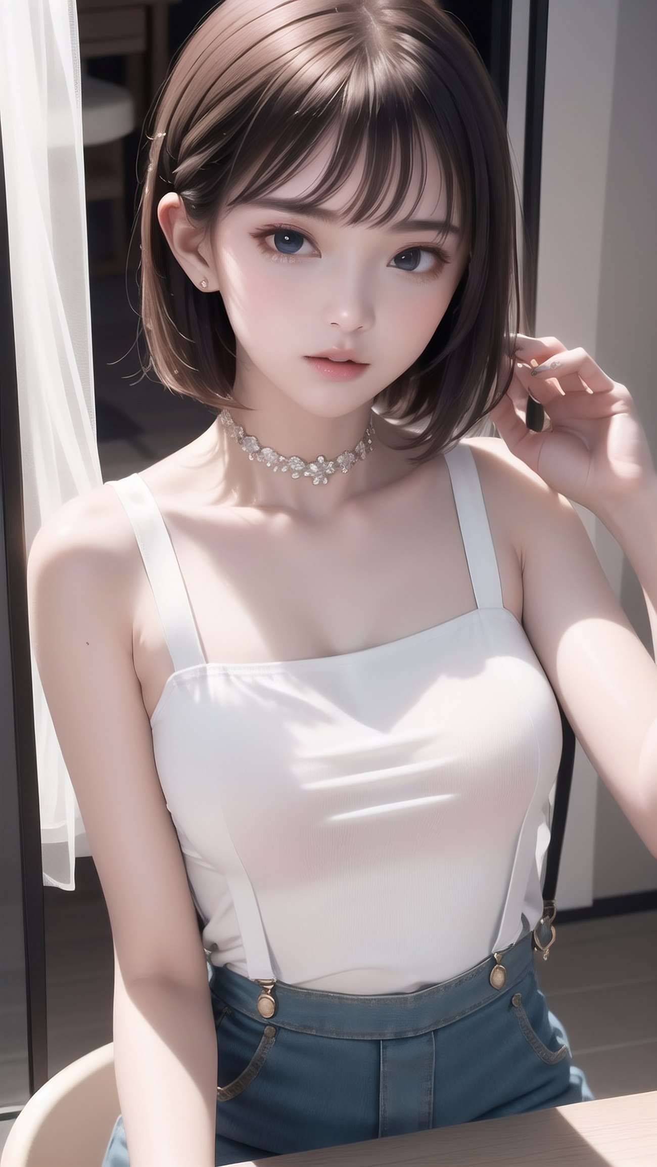 AI绘画 007 2K高清 致纯 2套背带裤 [20P/74M]