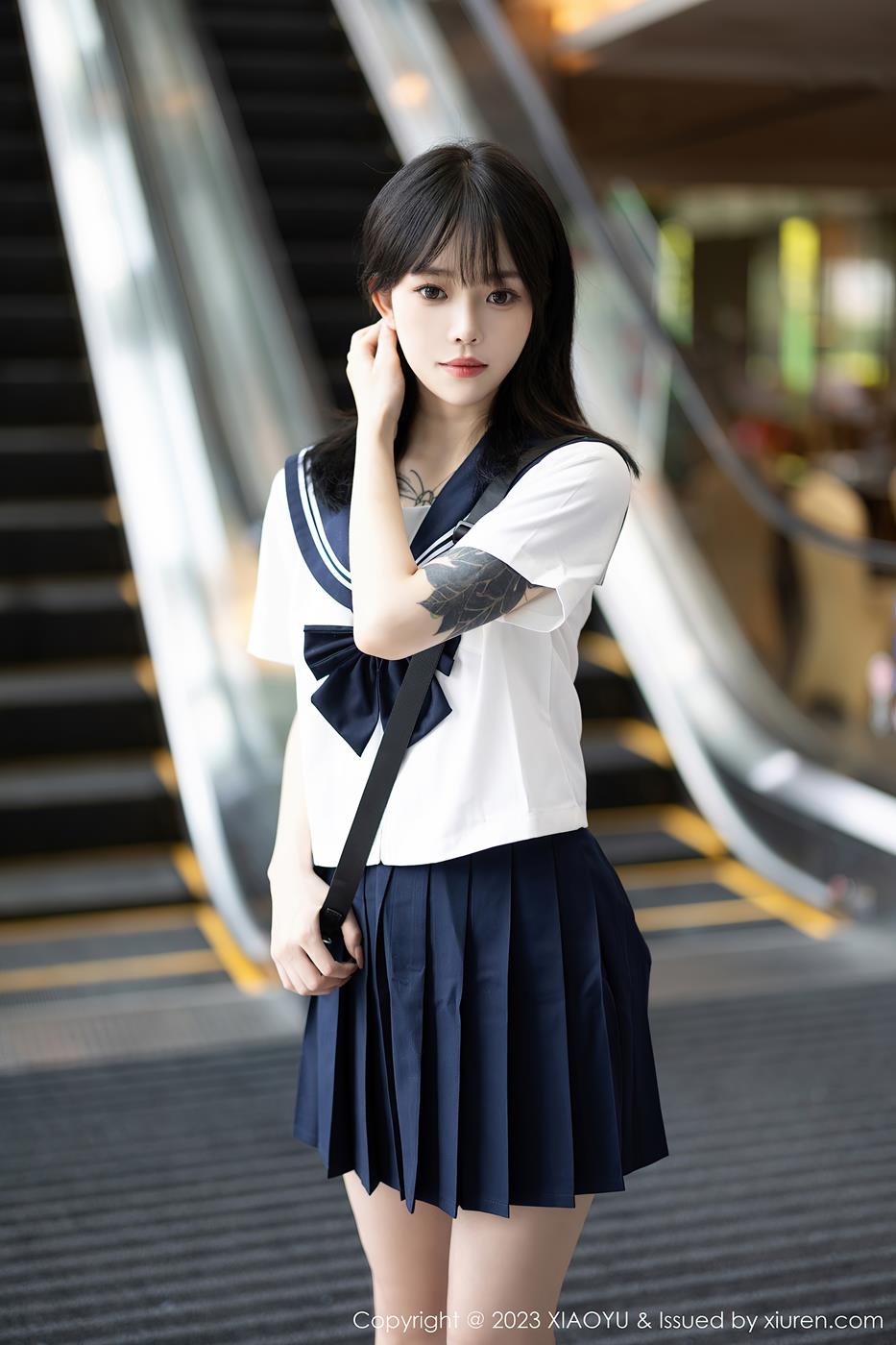 [XIAOYU语画界] 2023.08.08 VOL.1087 奶瓶. 学生装美腿[89P/735MB]