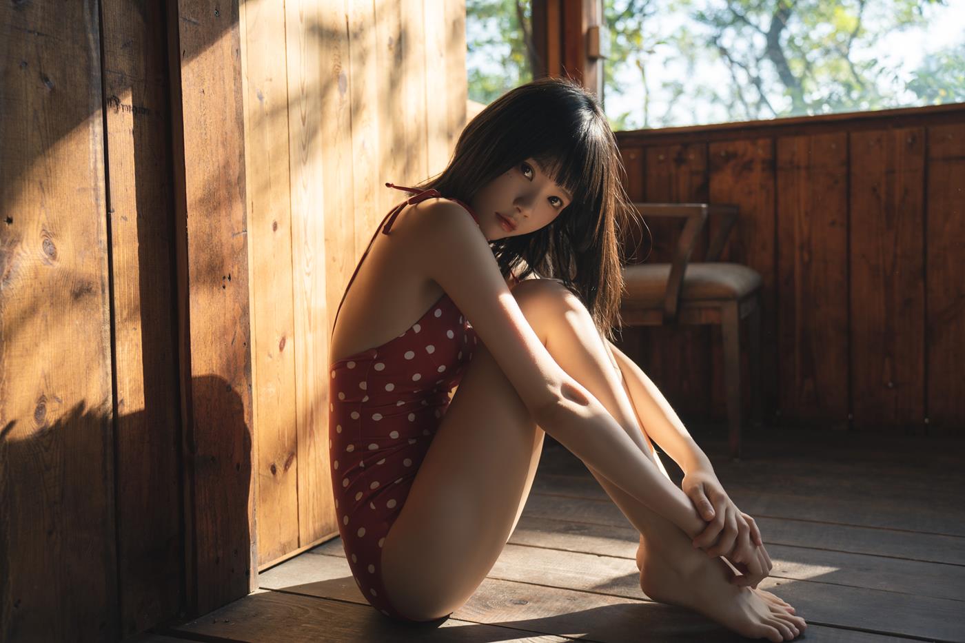 桜桃喵 - 红波点[45P/338MB]