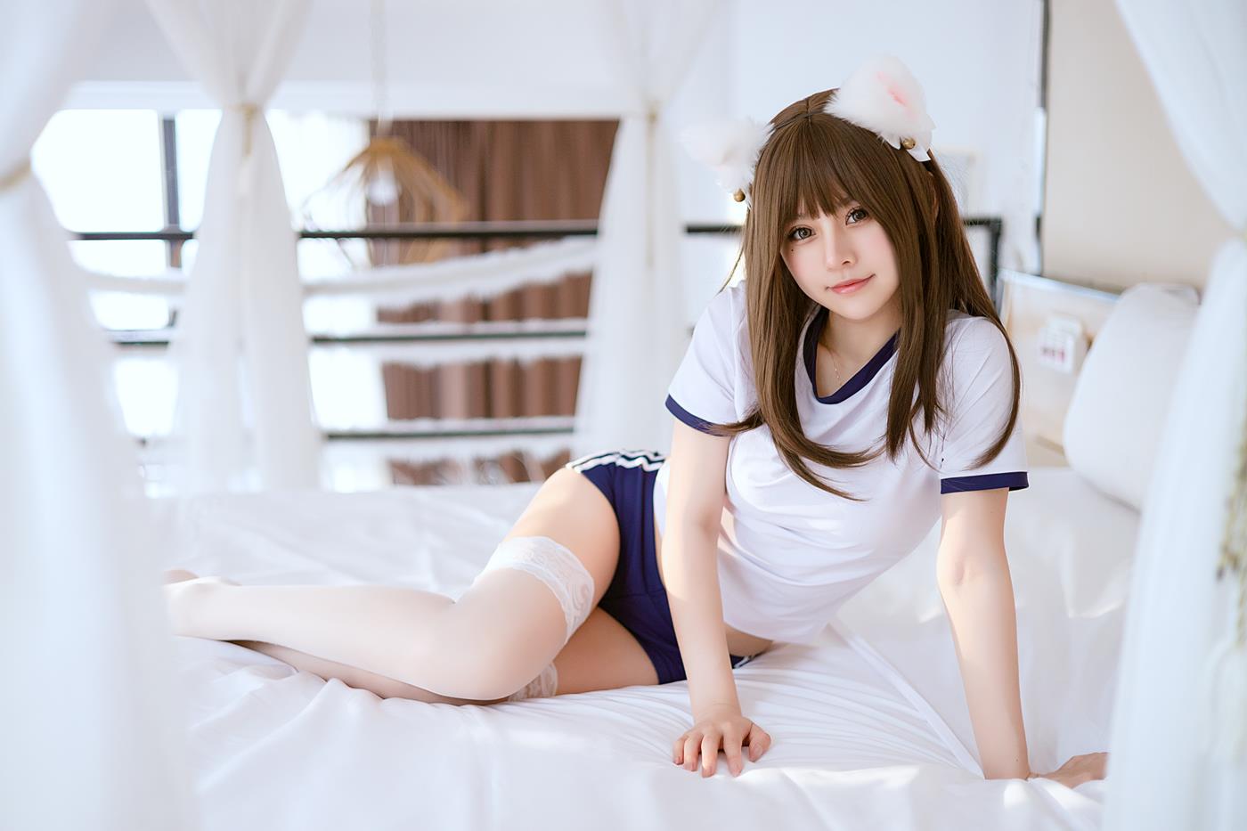 芊芊酱w - 猫耳体操服私房[18P/168MB]