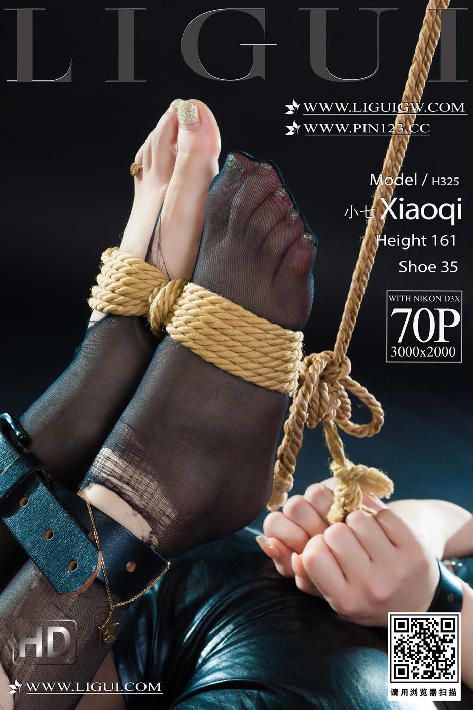 [Ligui丽柜]2023.08.18 撕袜四马 小七[69+1P/56MB]