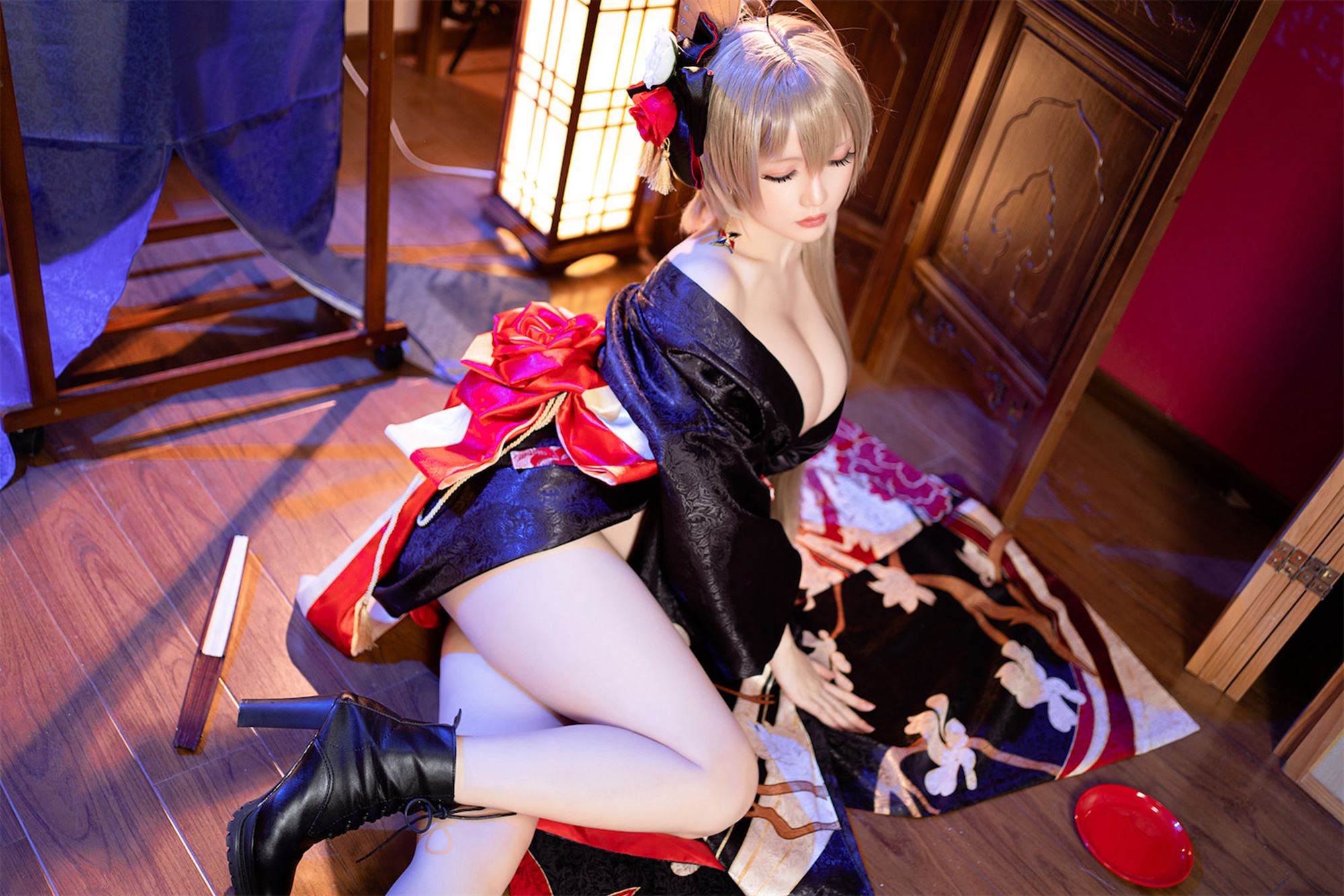 网紅Coser@星之迟迟@ 碧蓝航线让巴尔 [48P/429MB]