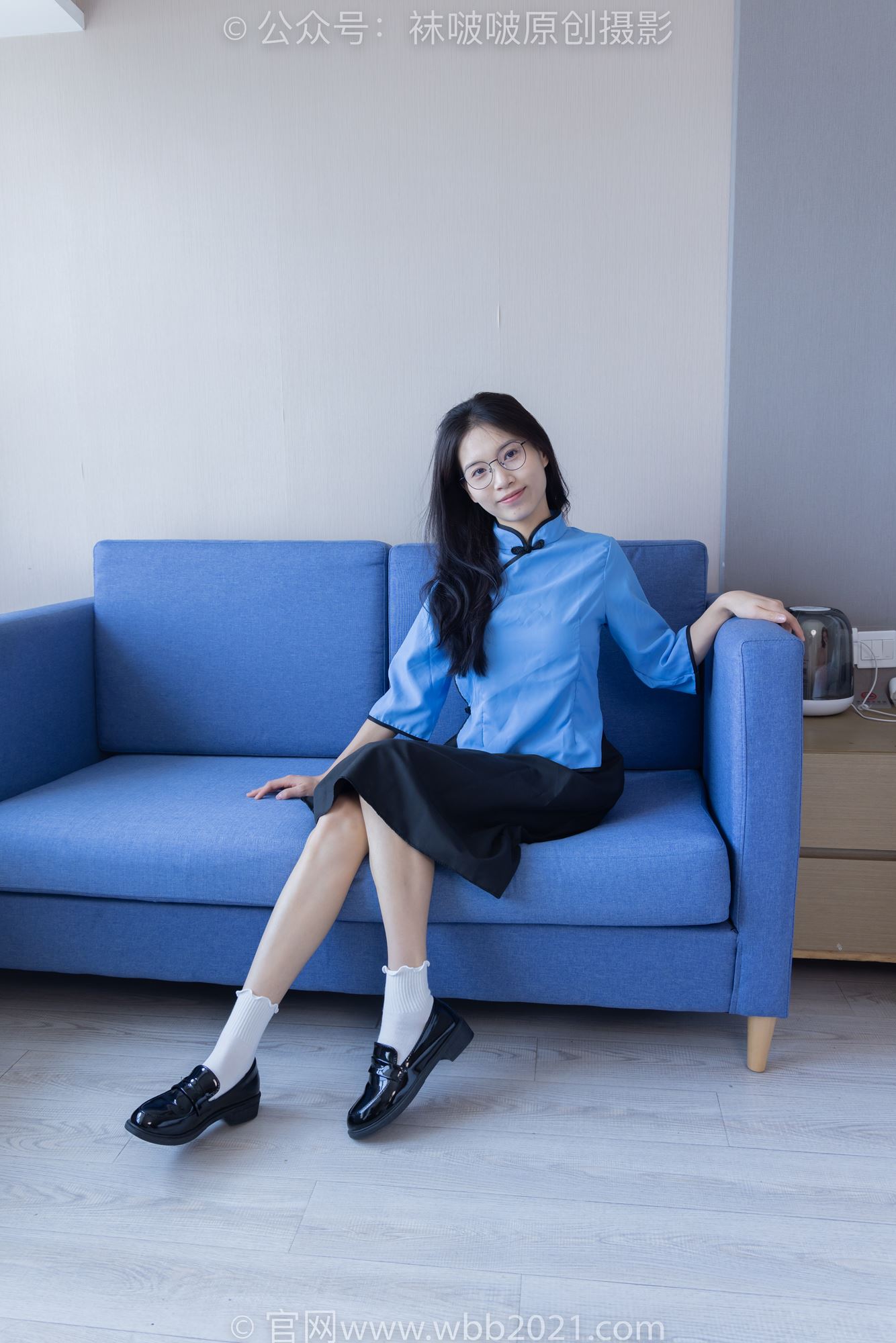 [BoBoSocks袜啵啵]NO.279 芝士-皮鞋、白棉袜、民国学生装[145P/1V/5.74GB]