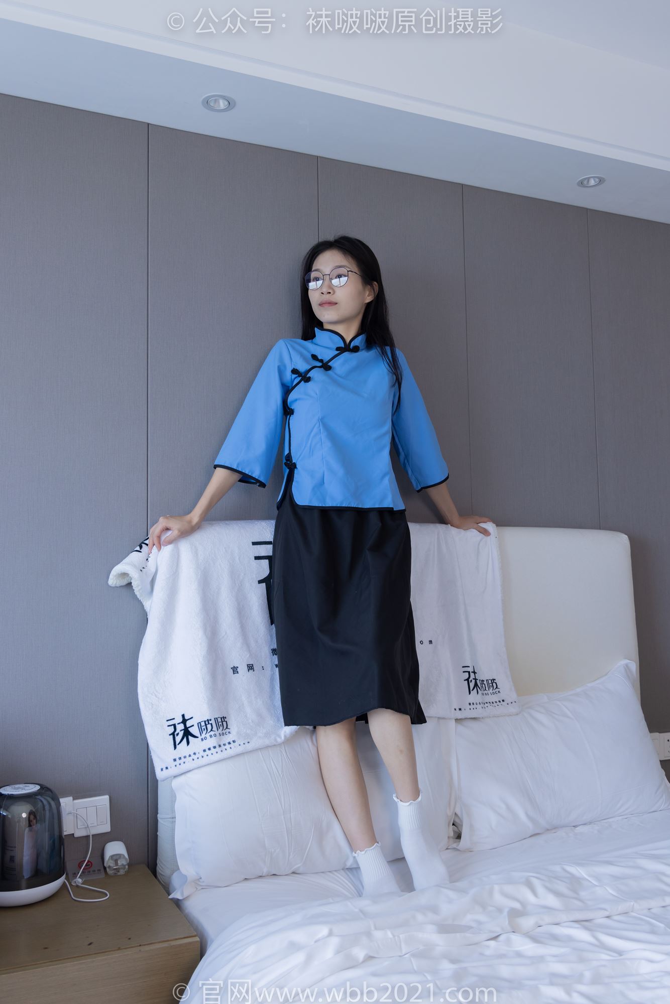 [BoBoSocks袜啵啵]NO.279 芝士-皮鞋、白棉袜、民国学生装[145P/1V/5.74GB]