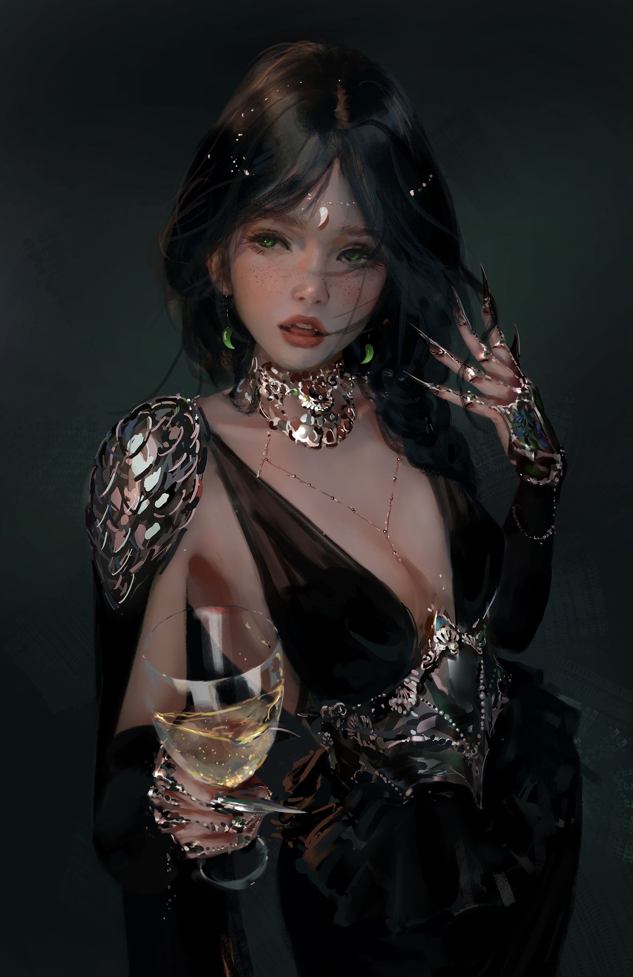 AI绘画 059 WLOP鬼刀二次元插画图集合集2023.01-05 [67P/12V/3.21G]