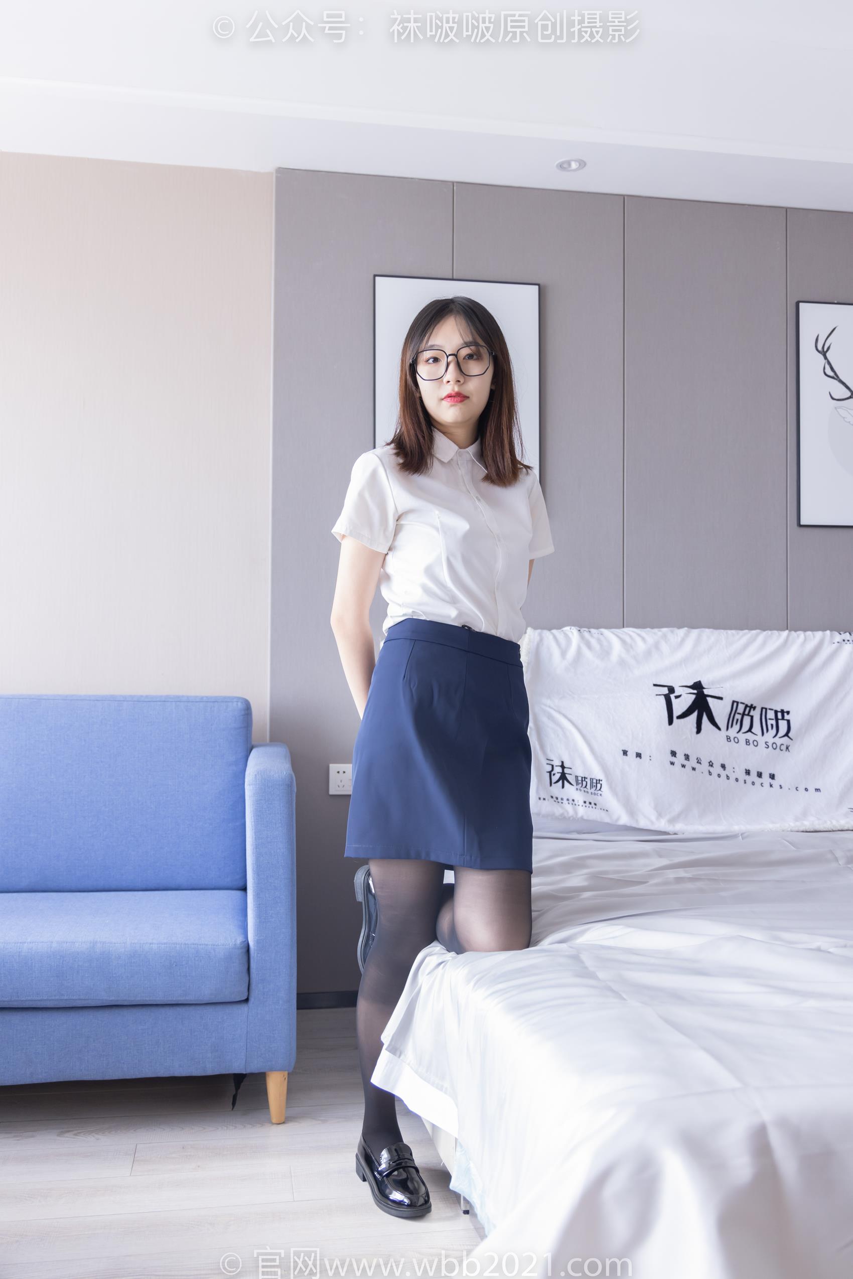 [BoBoSocks袜啵啵]NO.296 小甜豆-皮鞋、平底鞋、黑丝、油亮厚黑丝[140P/2V/7.32GB]