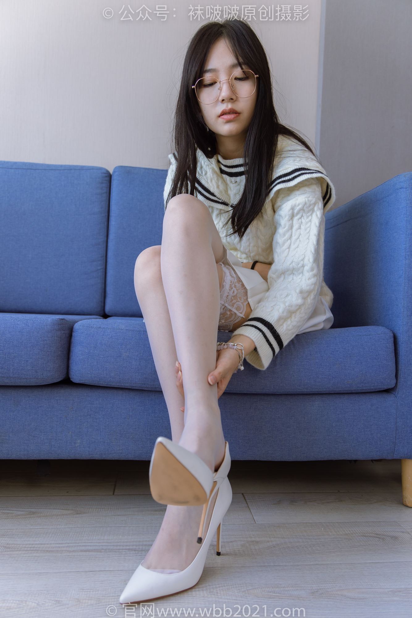 [BoBoSocks袜啵啵]NO.282 小甜豆-长靴、高跟鞋、白丝大腿袜[140P/1V/5.85GB]