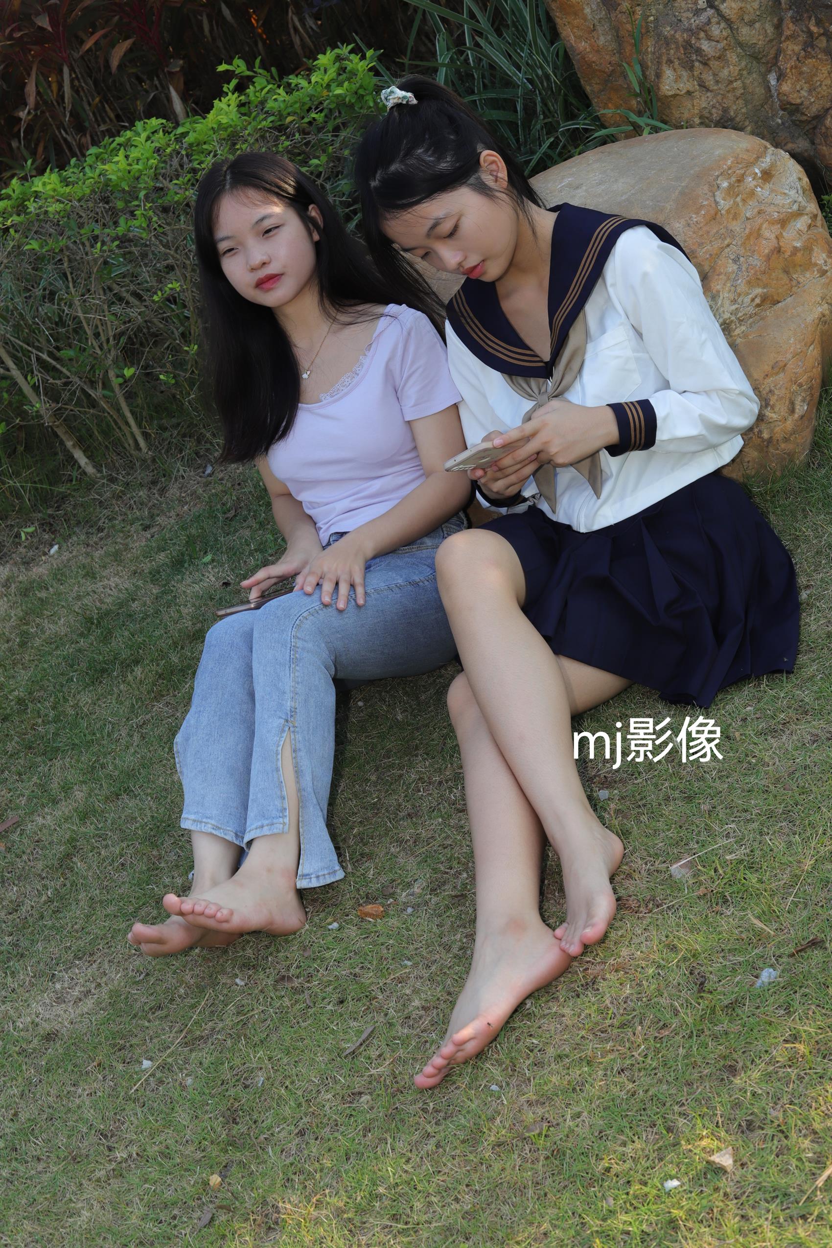 Pary摄影 NO.063 诗诗与小然户外展示原味嫩脚丫 [100P/0.99GB]