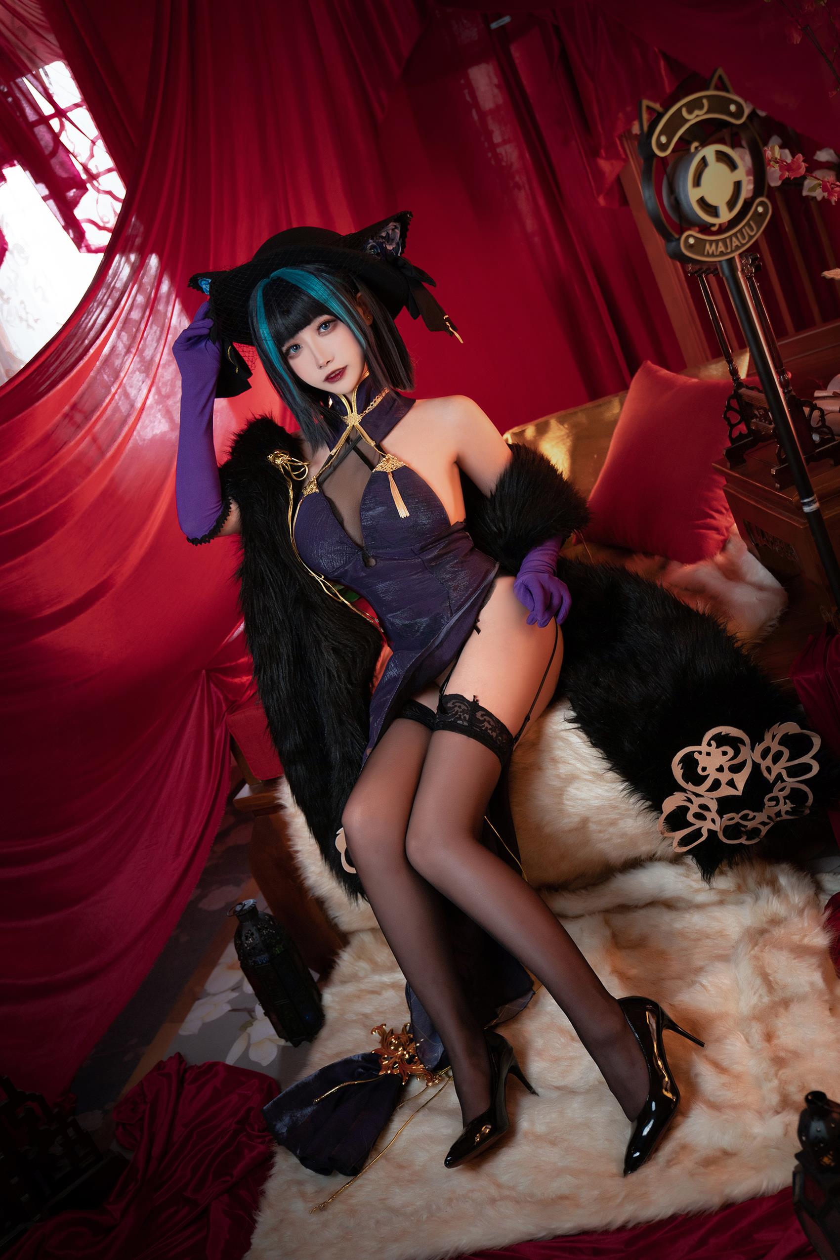 Momoko葵葵 - 碧蓝航线柴郡 音乐绚烂CaitSith[16P/22MB]