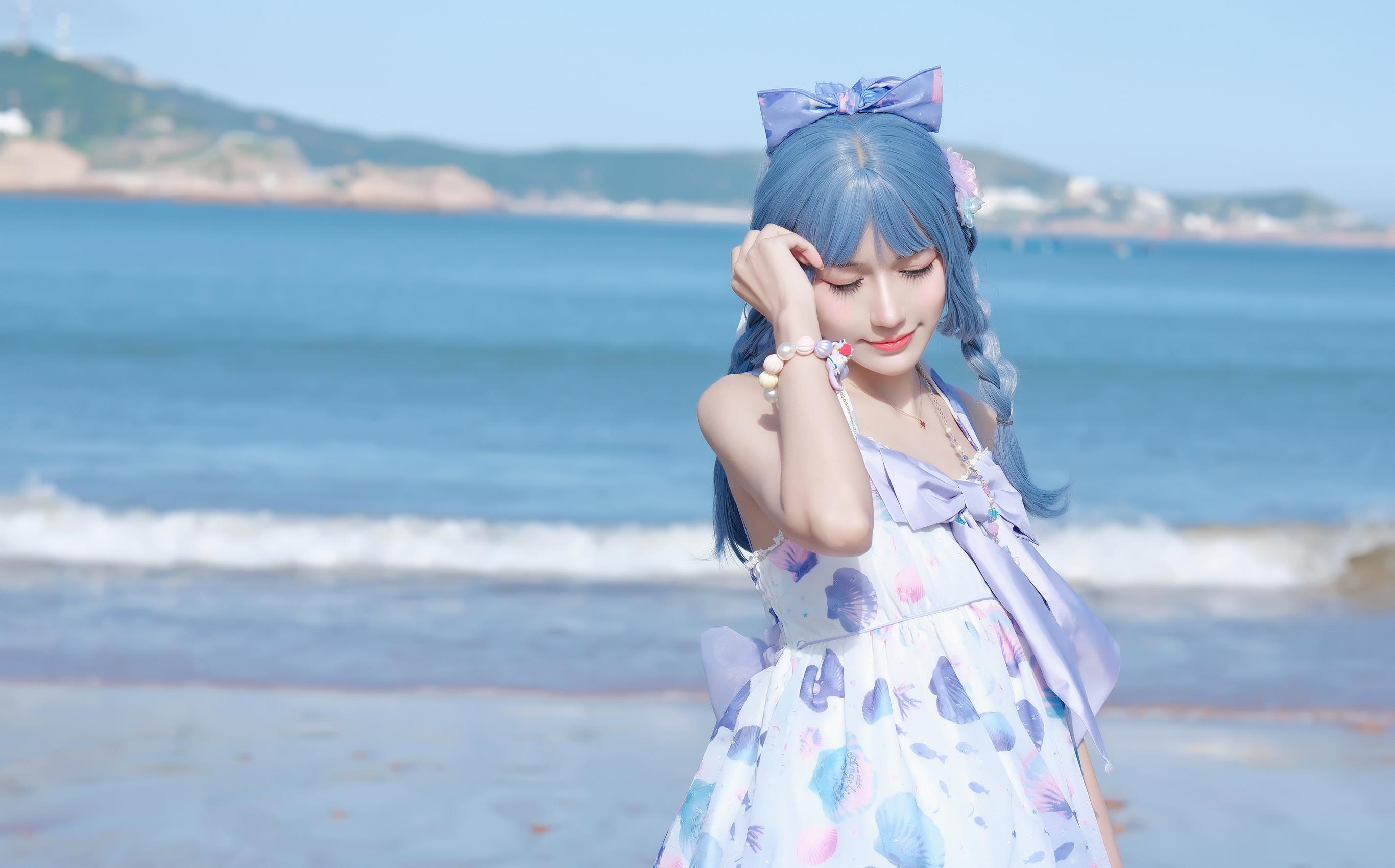 彩芸_Nebula - 渐变贝壳白紫[15P/71MB]