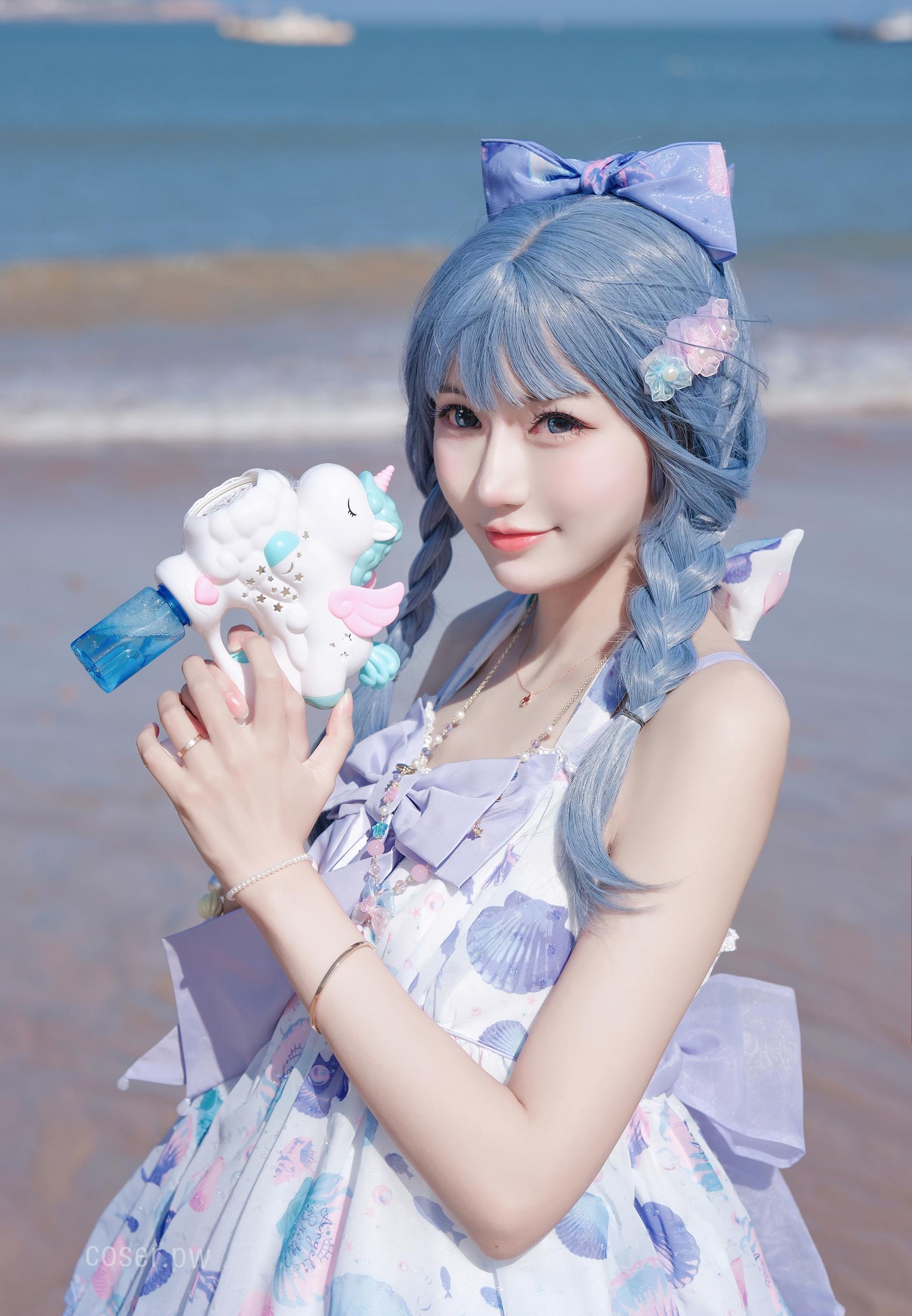 彩芸_Nebula - 渐变贝壳白紫[15P/71MB]