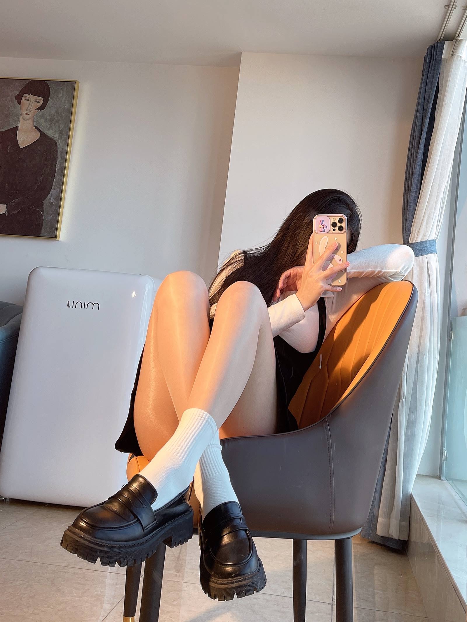 小九九[July芝岚] - 油亮肉丝加白棉袜[60P/168MB]