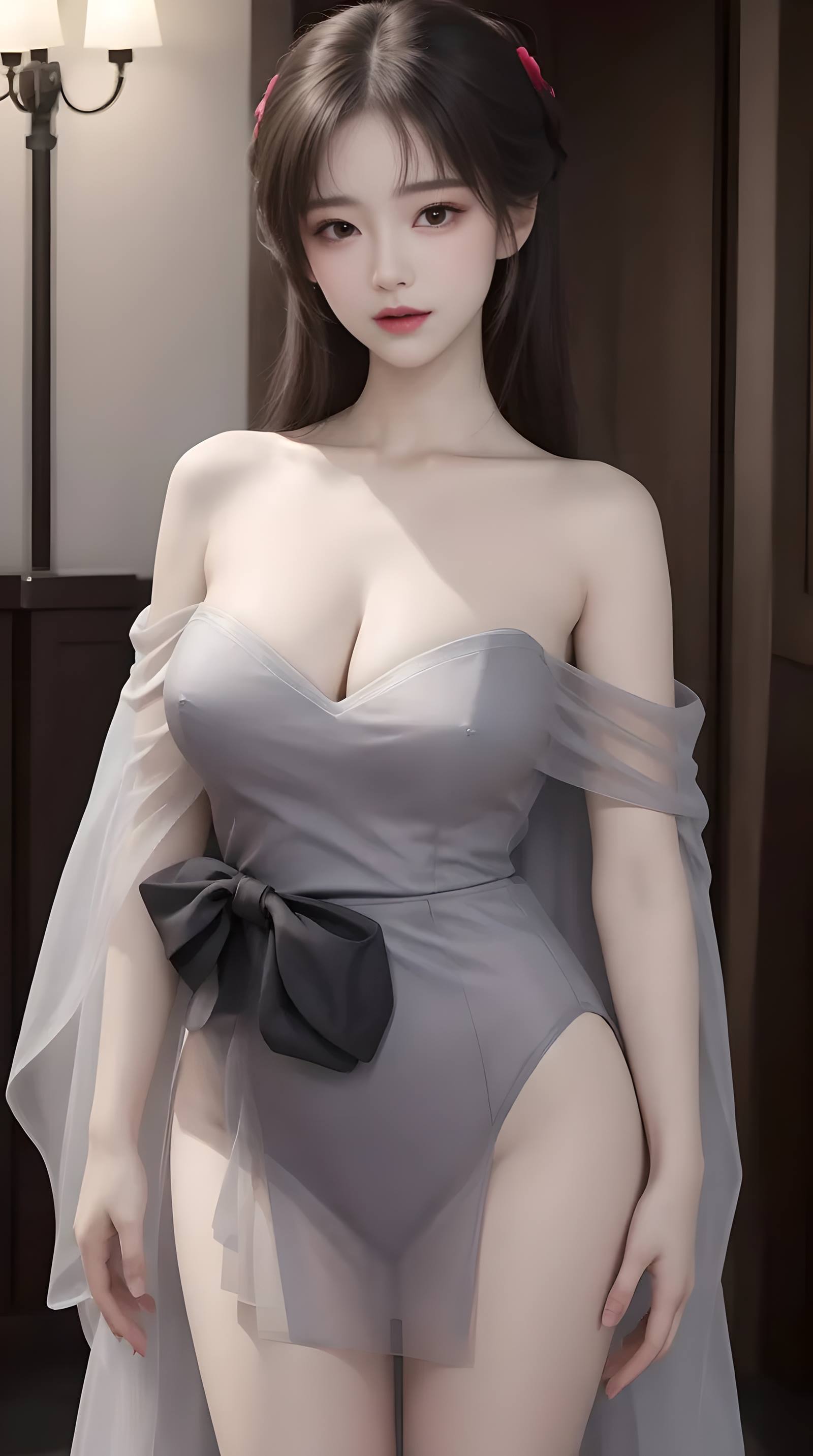 AI绘画 070 温婉柔美穿着浅青色服饰的美女 [30P/319MB]