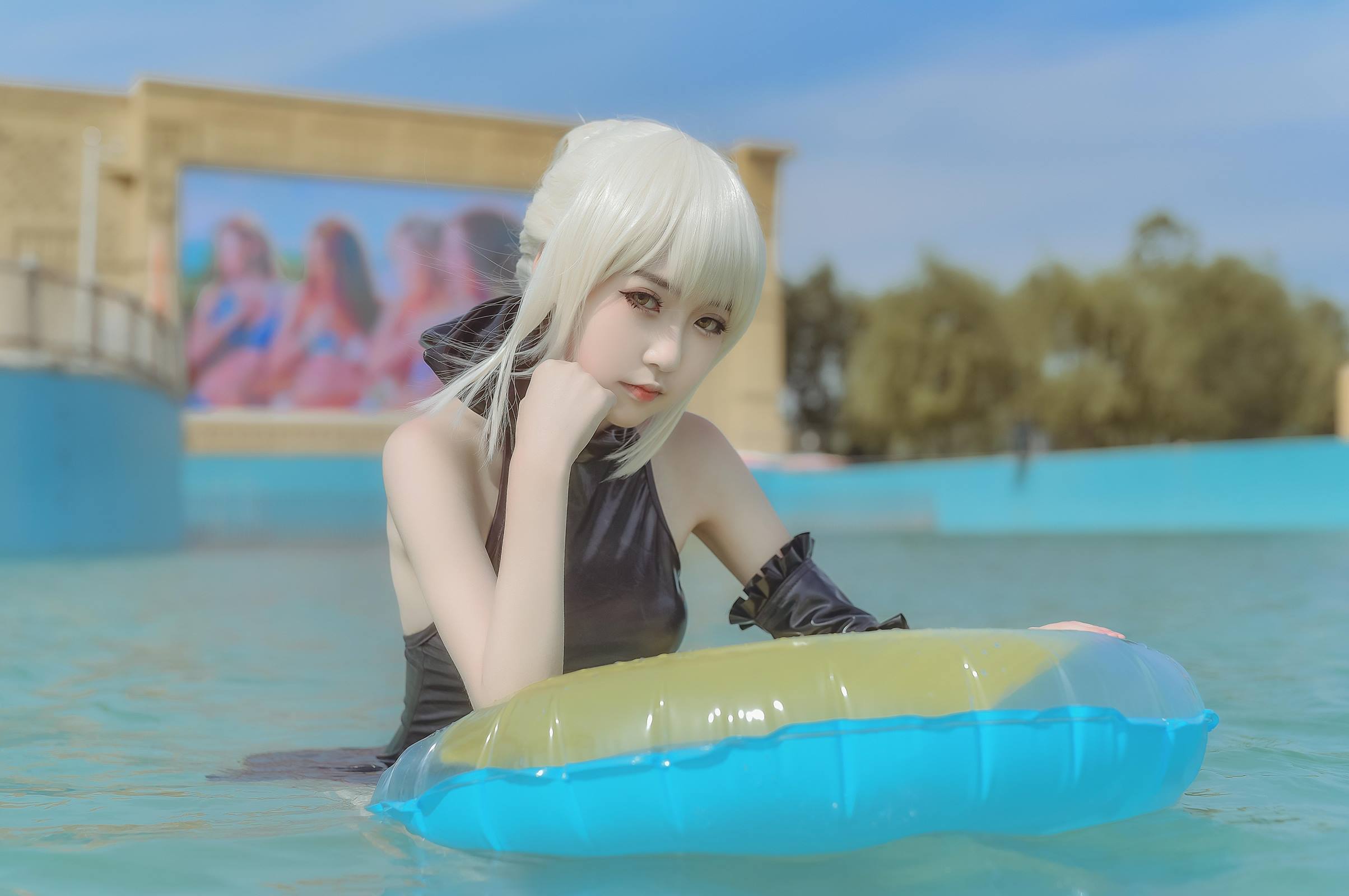 这个泡泡就是逊啦 - 黑saber泳装[12P/27MB]